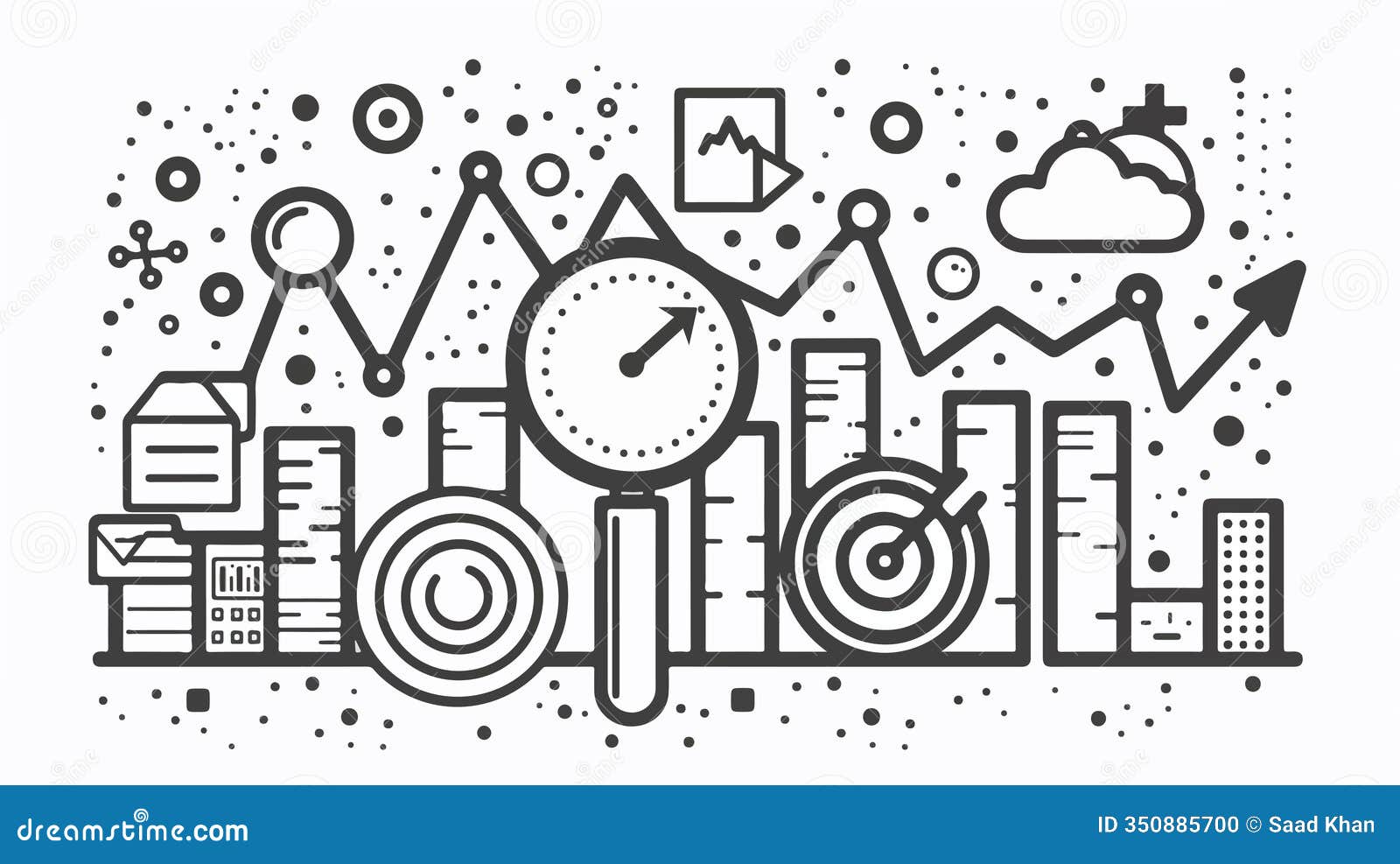 professional analytics and marketing icon for data analysis