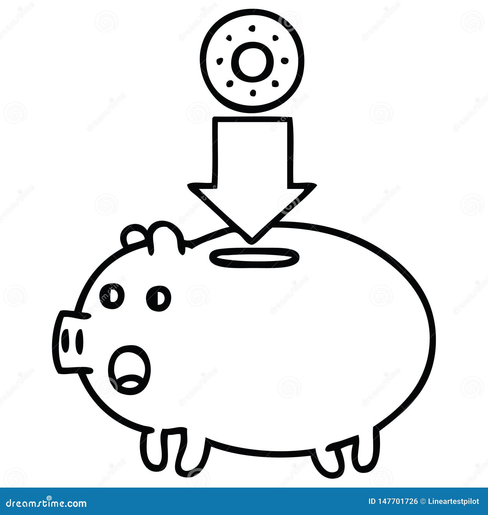 Premium Vector | Piggy bank isolated on white background. box for safe  savings, coins, cash, gold. money pig in doodle style. design concept  financial education and saving. vector illustration.