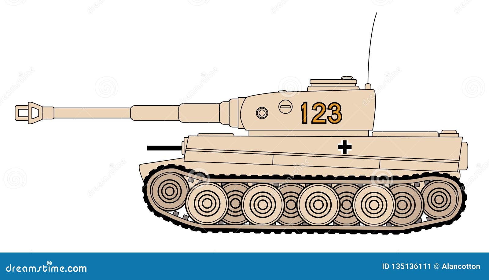 german wwii tank clipart