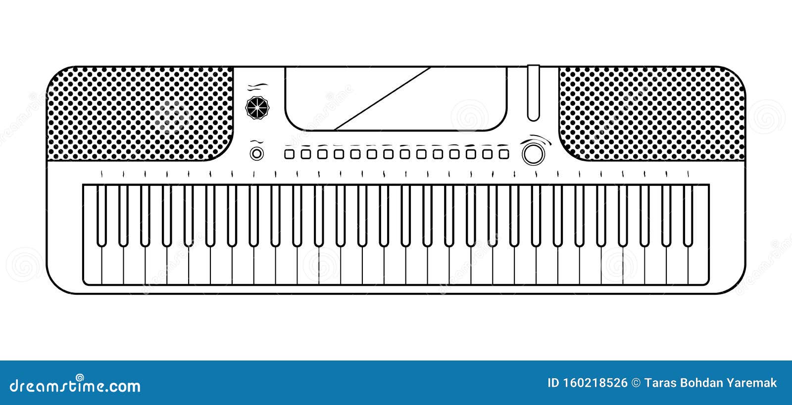 Premium Vector  Vector illustration of piano musical instrument in black  and white doodle sketch