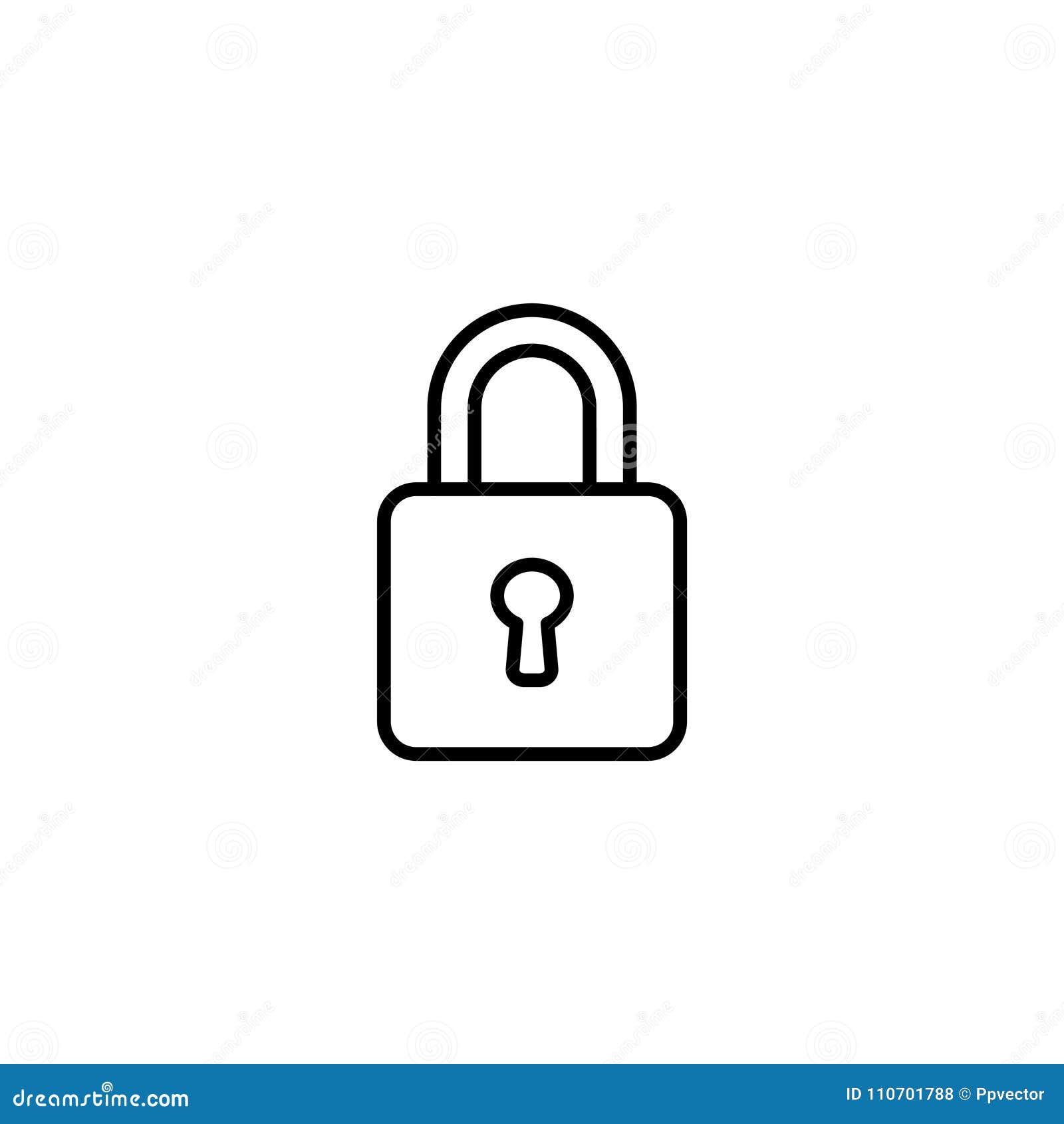 line icon. padlock 