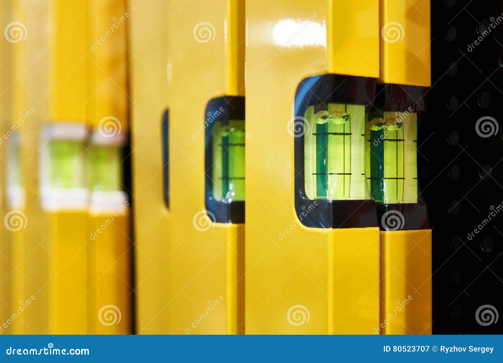 Line Level To Control Horizon in Construction and Repair Stock Image