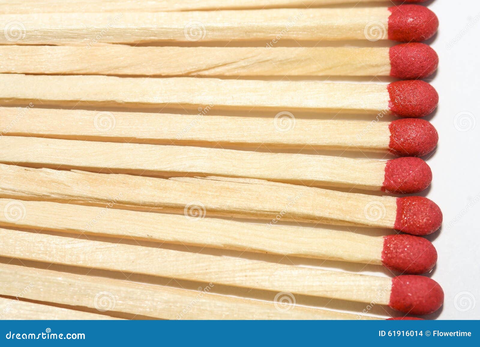Line of matchsticks. stock photo. Image of object, close - 61916014