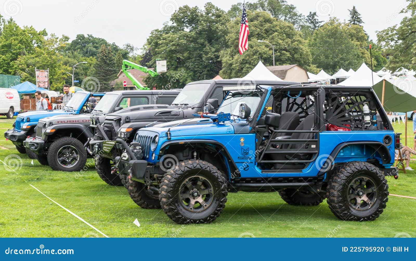 A Line of Newer Jeep Wrangler on Display at the Pittsburgh Vintage Grand  Prix and Car Show in Pittsburgh, Pennsylvania, USA Editorial Image - Image  of race, pittsburgh: 225795920