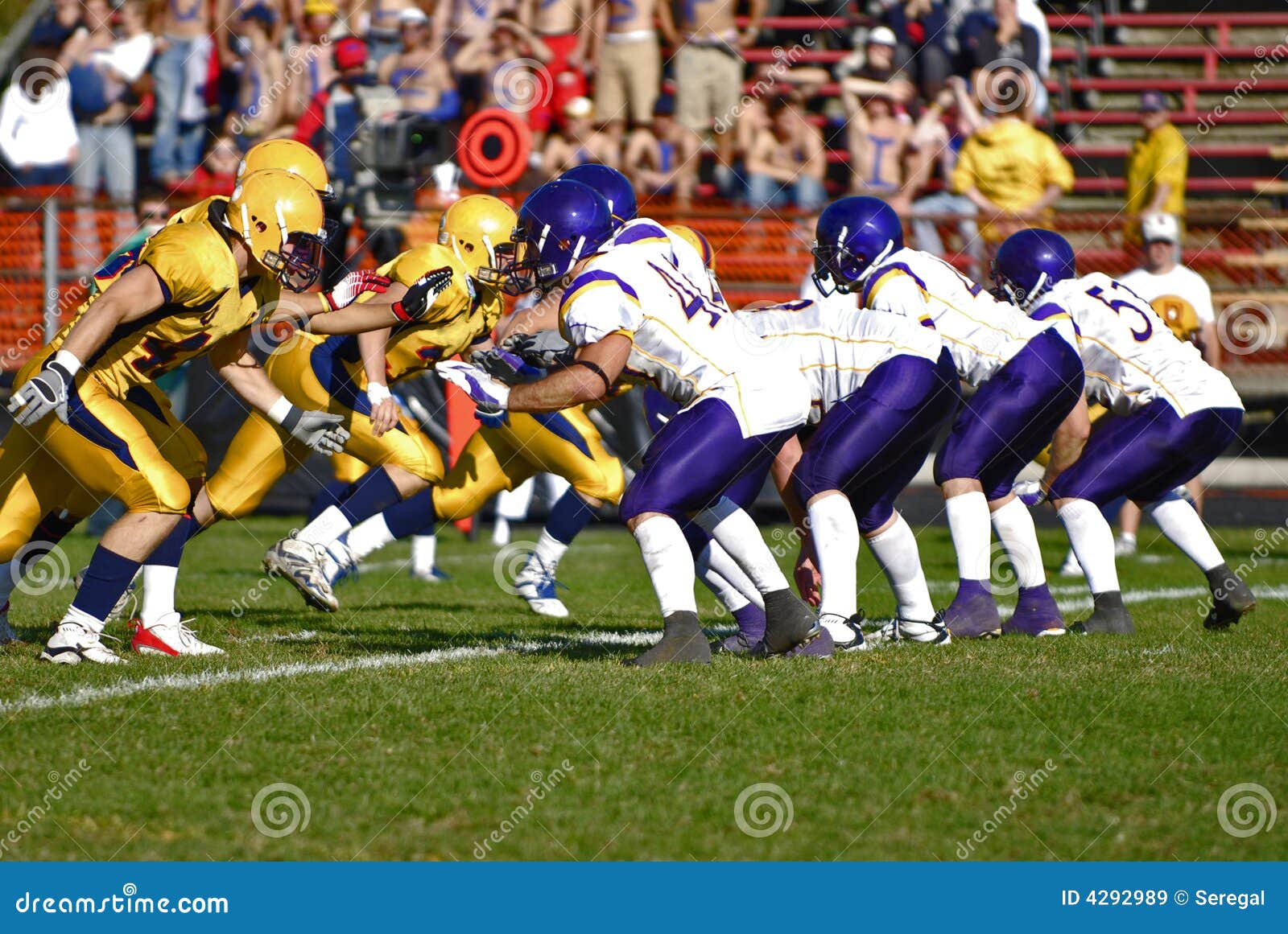 How many players can be on the line of scrimmage?