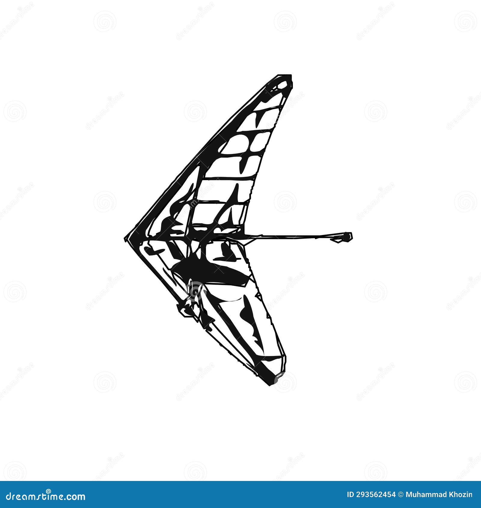 sketch of a hang gliding image for an  of activity s and advertising pamphlets