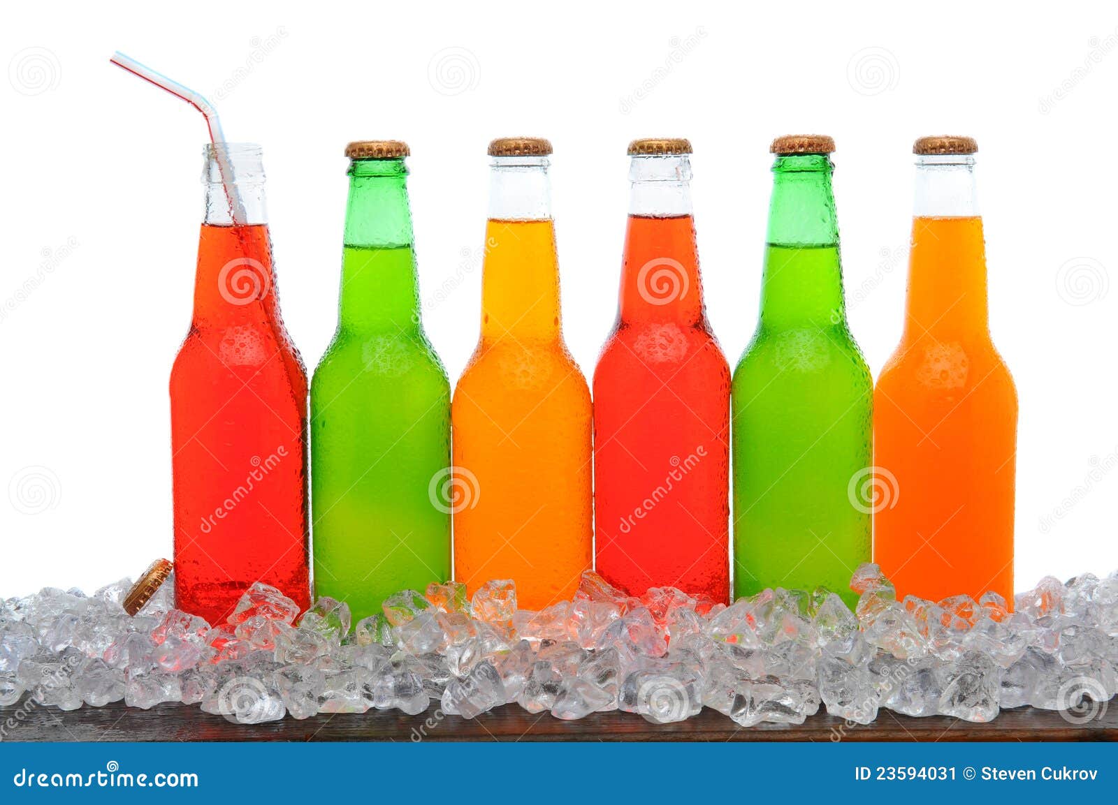 Line Of Soda Bottles Stock Image Image 23594031