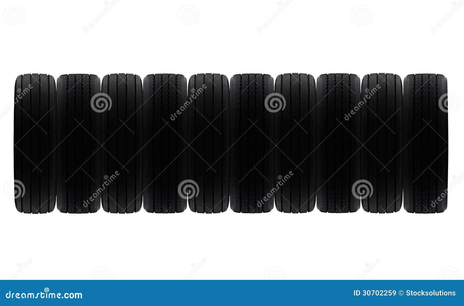 line of tyres