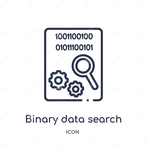 Linear Binary Data Search Icon from Business and Analytics Outline ...