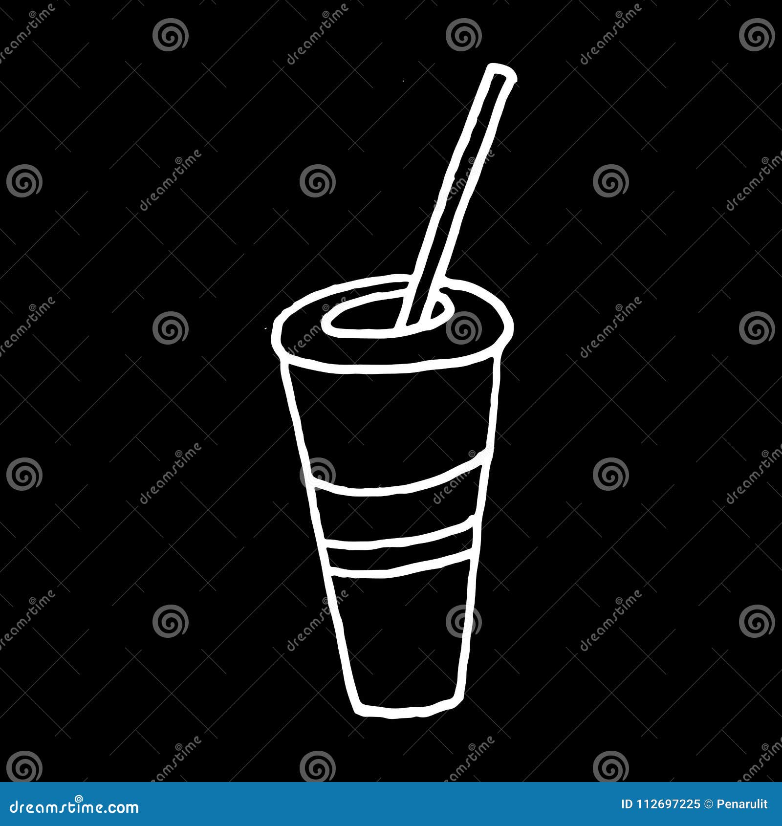 Hand Drawn Vector Drink Drawing Stock Vector - Illustration of cola