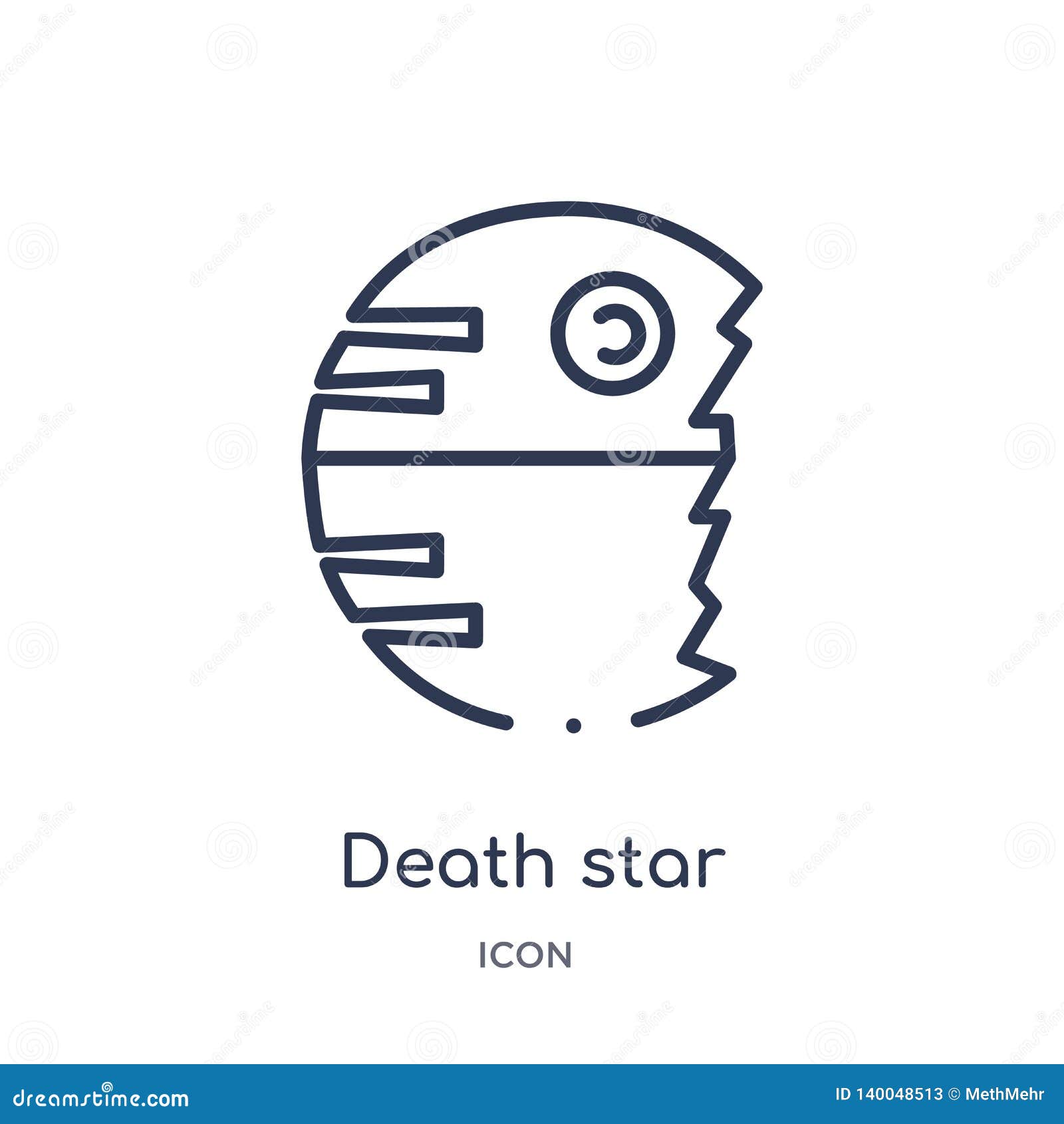 death star vector image