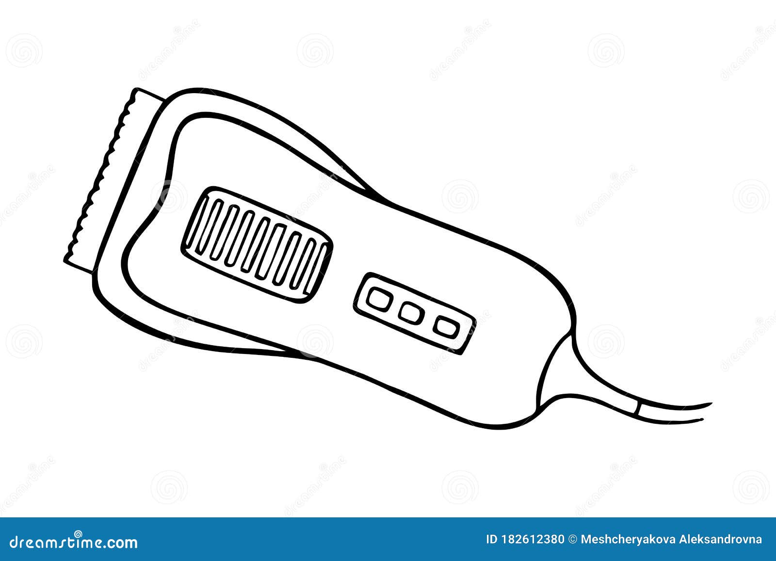 hair clippers drawing