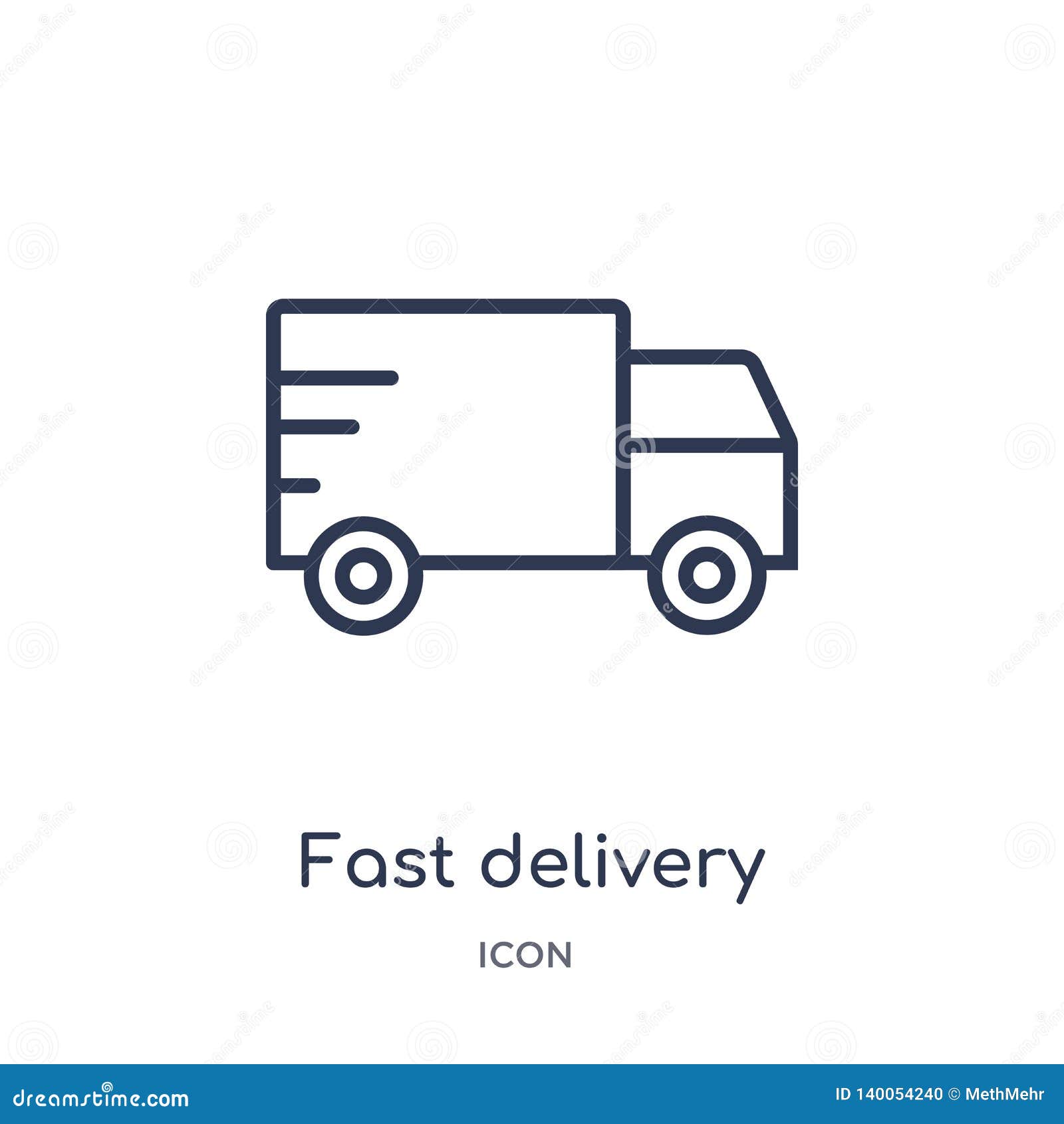 Linear Fast Delivery Icon from Delivery and Logistics Outline ...