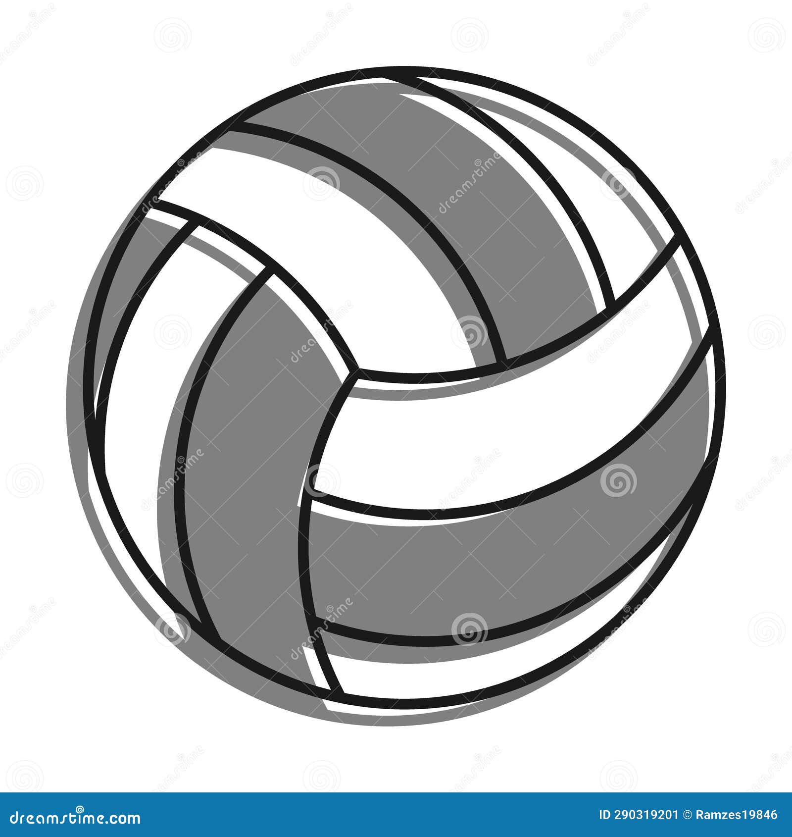 Linear Icon. Volleyball Ball for Indoor, Outdoor and Beach Volleyball ...