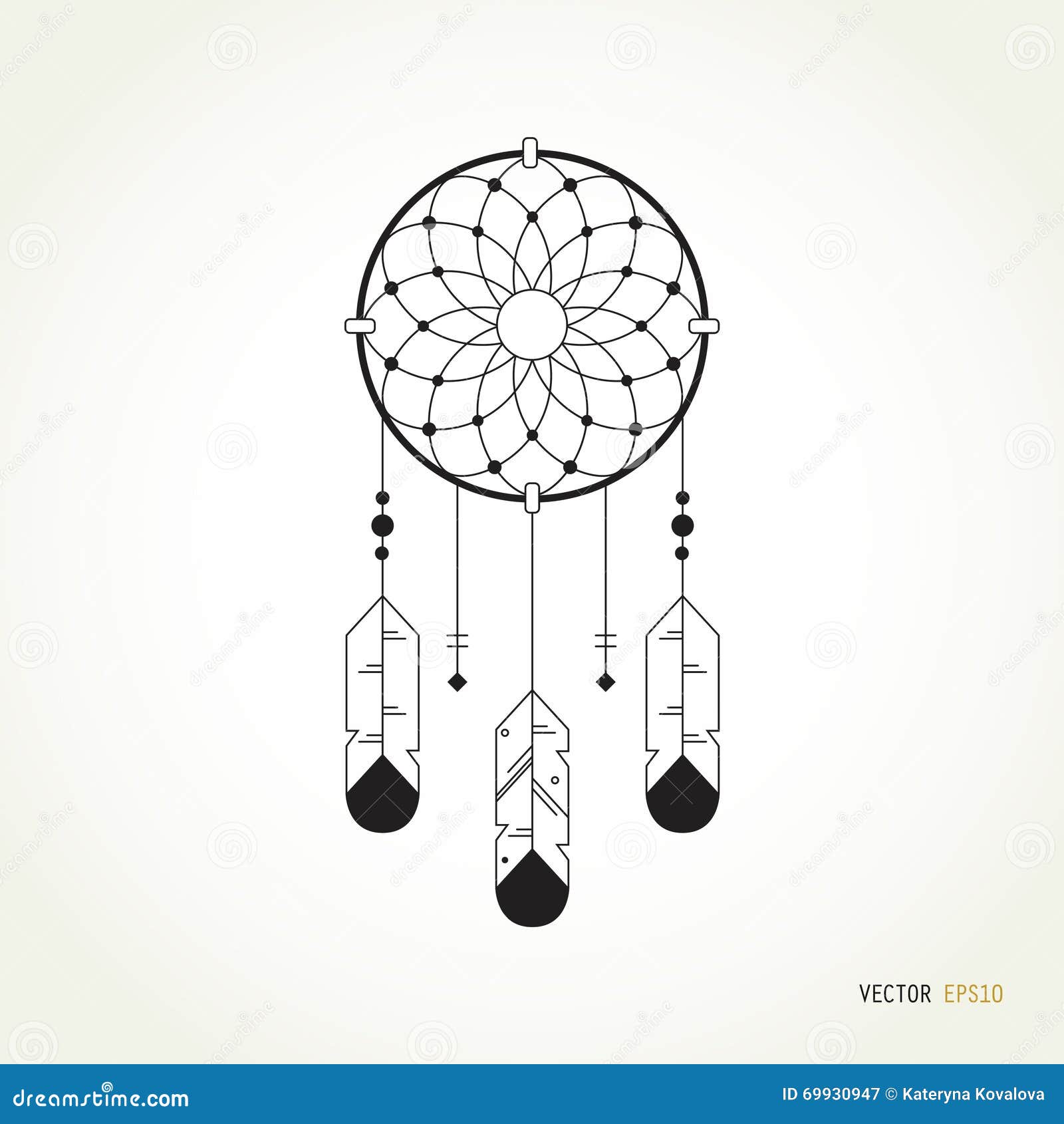 Dream Catcher Line Icon Graphic by Graphic Nehar · Creative Fabrica