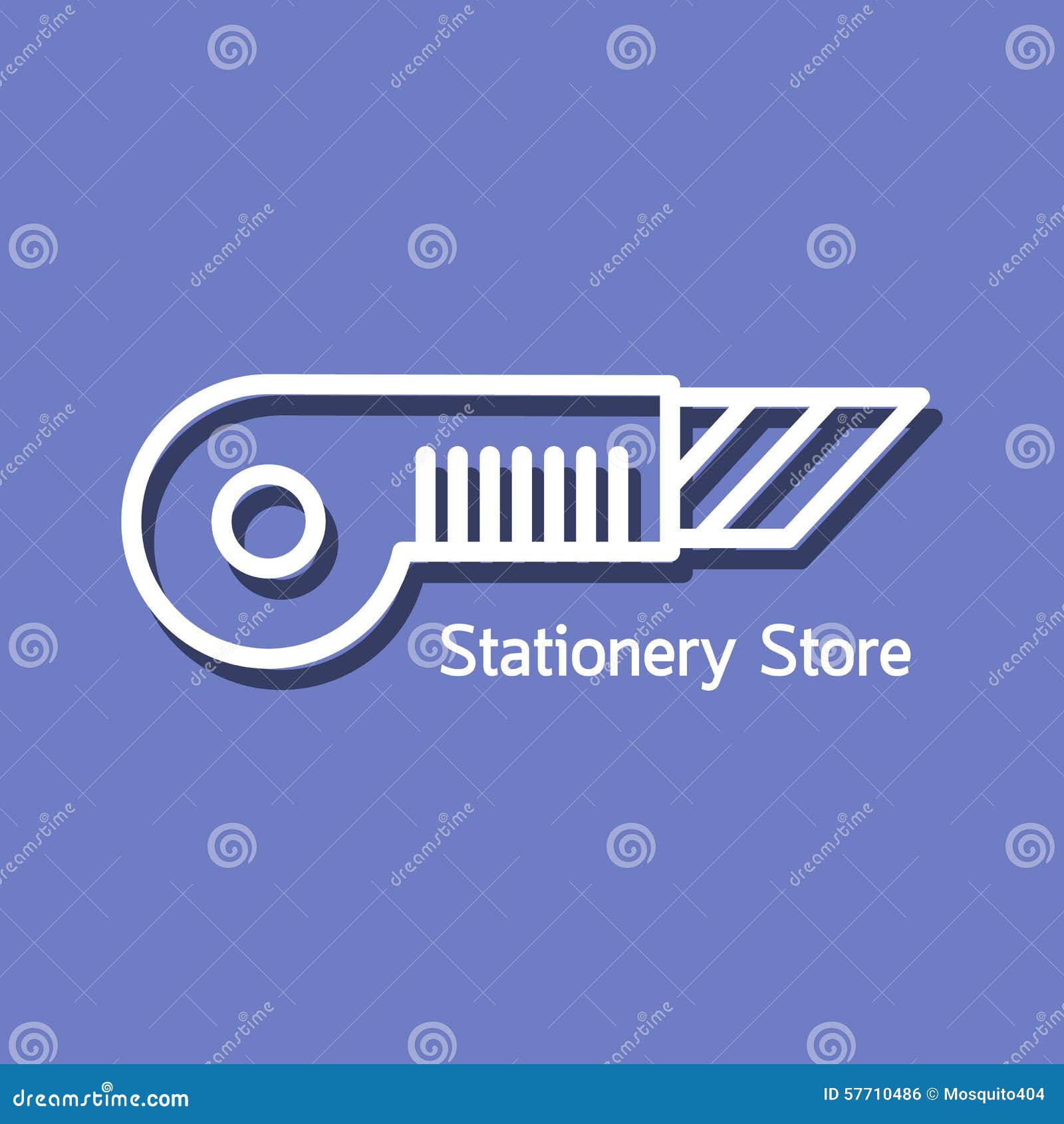 Linear Logo for Stationery Store Stock Vector - Illustration of name,  element: 57710486, image size:1600x1690