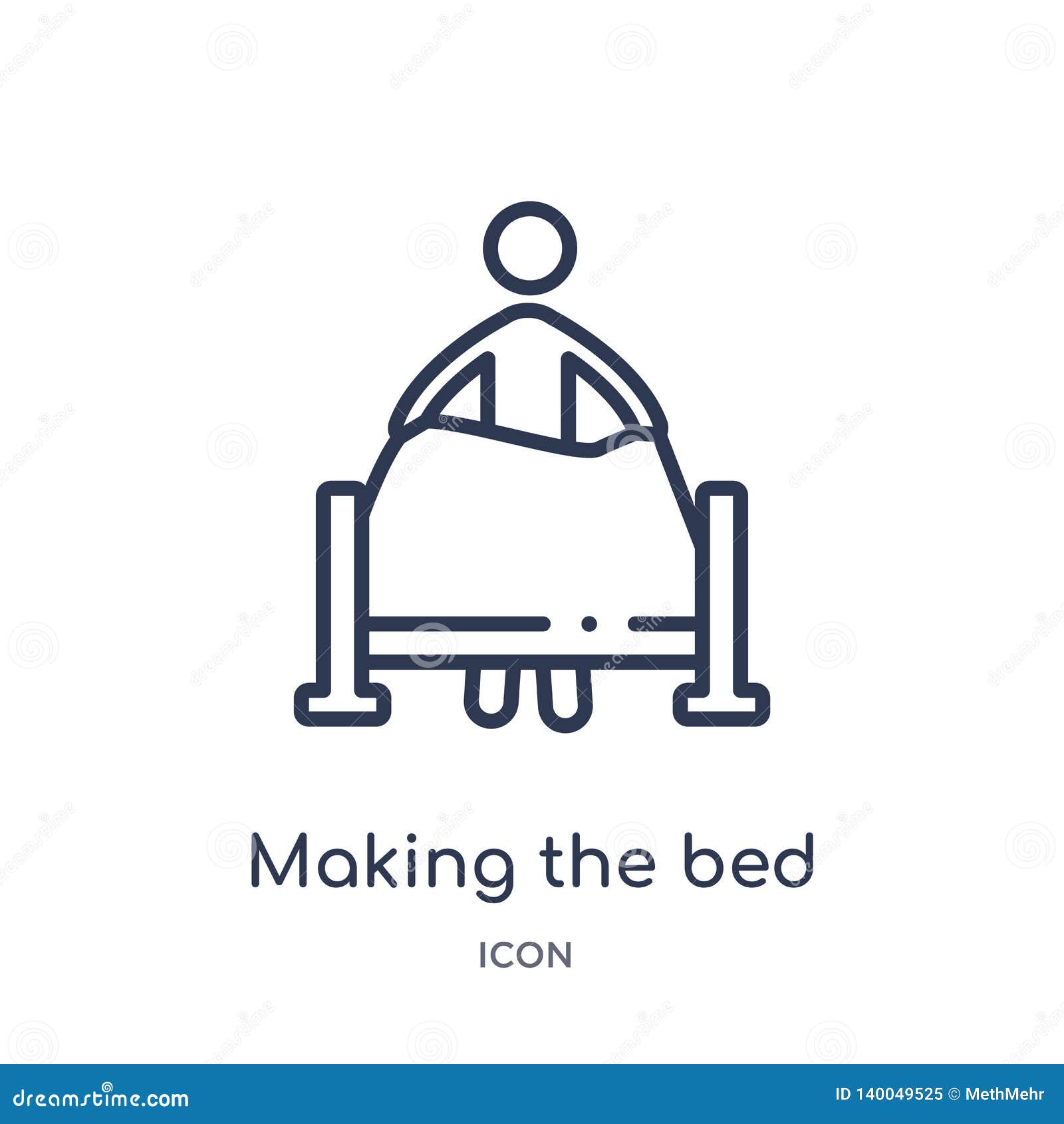 Linear Making The Bed Icon From Behavior Outline Collection Thin Line Making The Bed Vector Isolated On White Background Making Stock Vector Illustration Of Bedroom Outline Linear Making The Bed Icon From Behavior Outline Collection Thin Line Making The Bed Vector Isolated On White Background Making Stock Vector Illustration Of Bedroom Outline