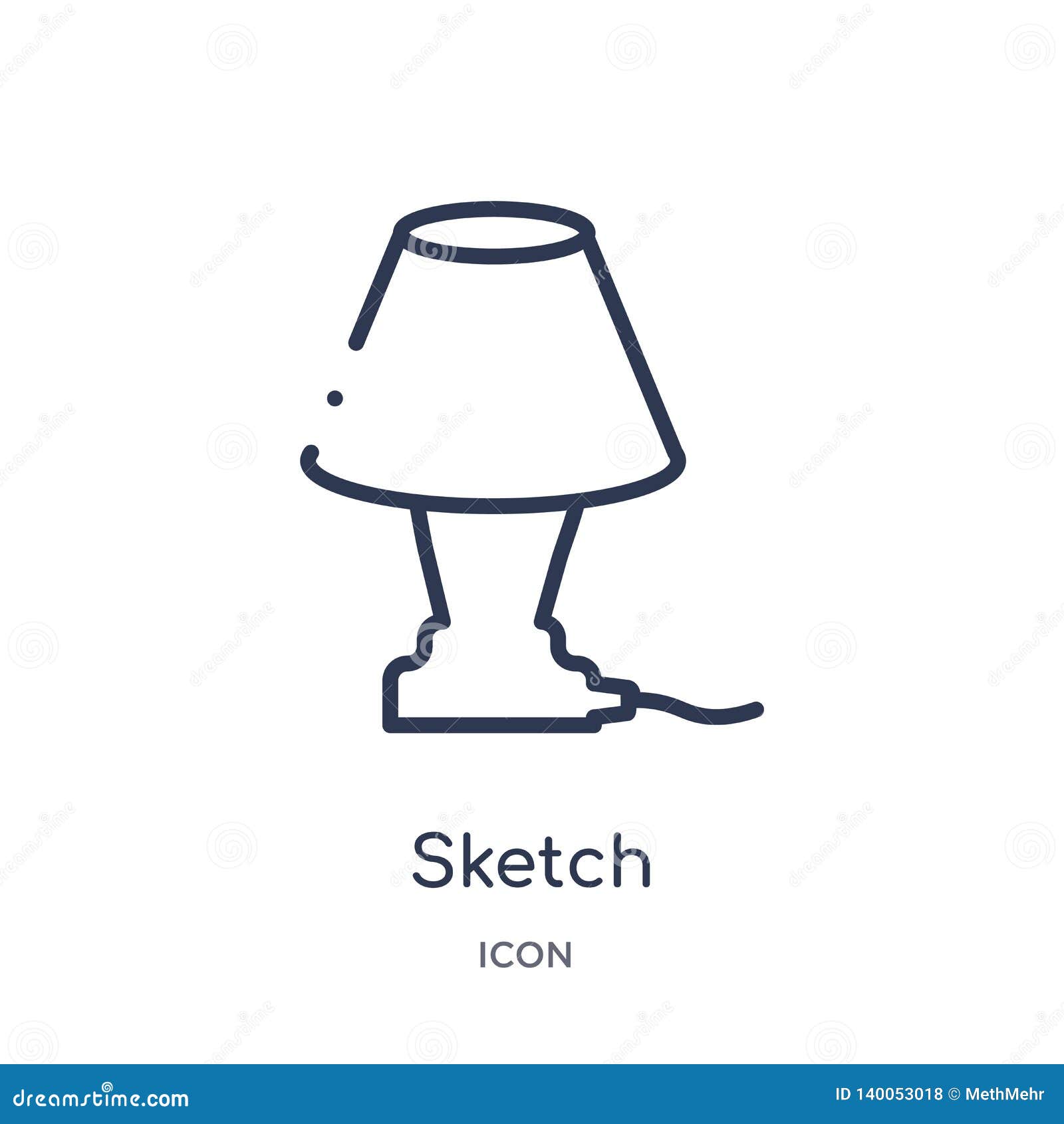 linear sketch icon from creative process outline collection. thin line sketch   on white background. sketch trendy