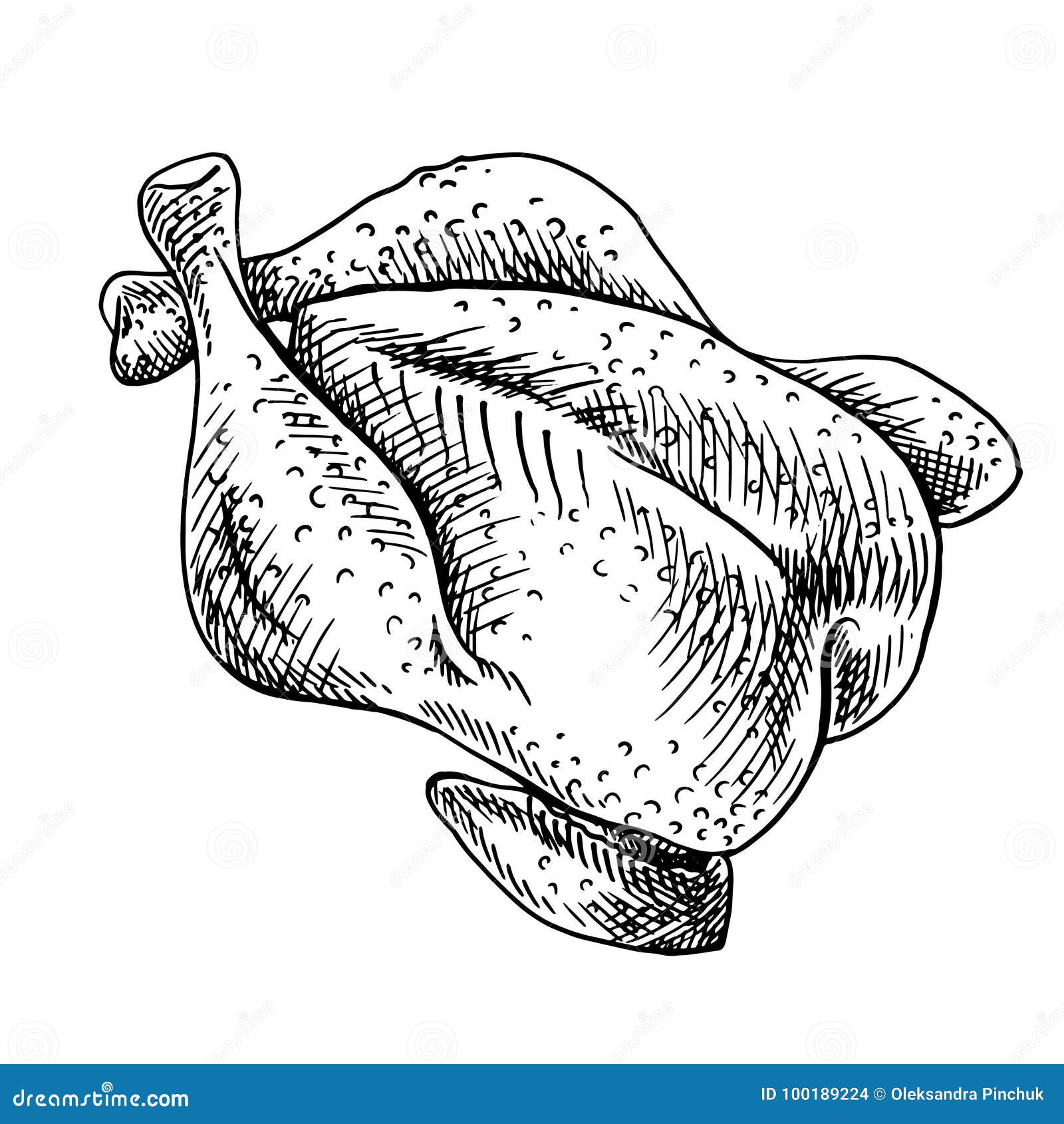 Line Drawing Cartoon Cooked Chicken Leg Stock Vector Royalty Free  1173423406  Shutterstock