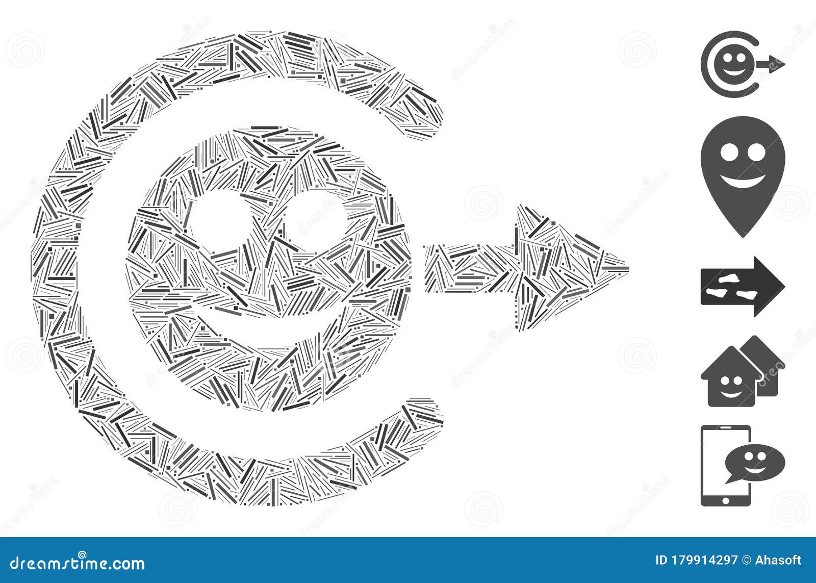 Linear Smile Emoji Icon From Emoji Outline Collection. Thin Line Smile