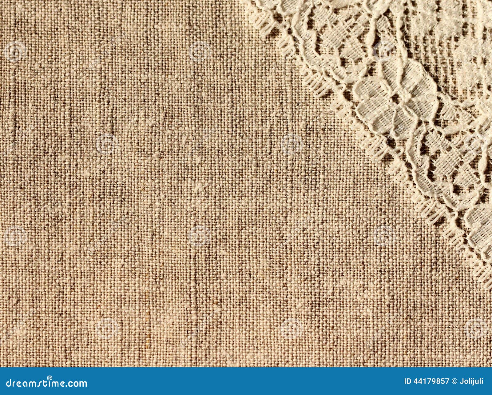 Linen with lace stock image. Image of natural, lines 44179857