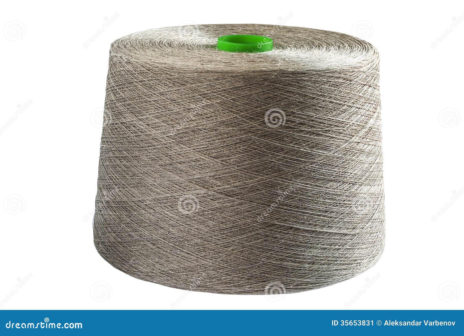 Linen natural yarn bobbin stock image. Image of yarn 35653831