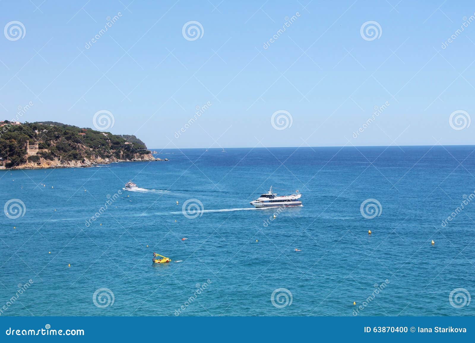 Liner in the Spanish Resort Stock Photo Image of natural, rock 63870400