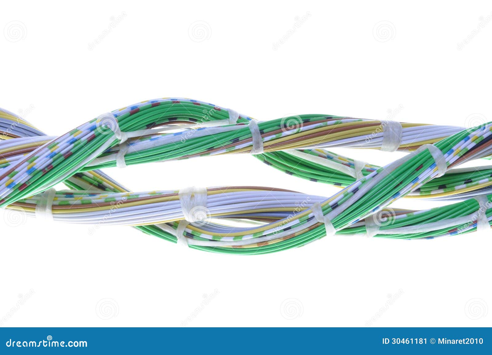 Lines of computer cables stock image. Image of colorful 30461181
