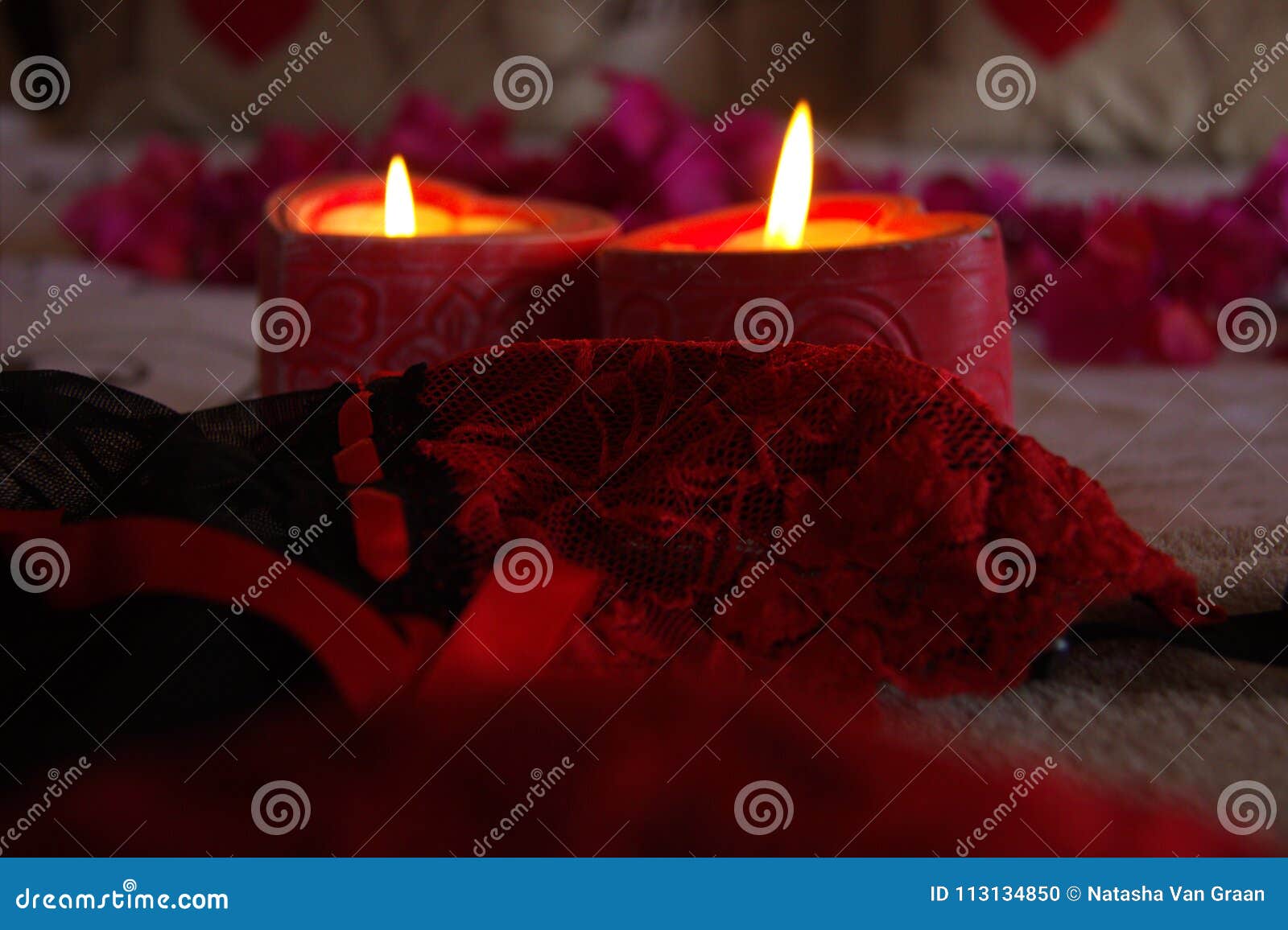 Lingerie stock photo. Image of romantic, candles, lingerie 113134850
