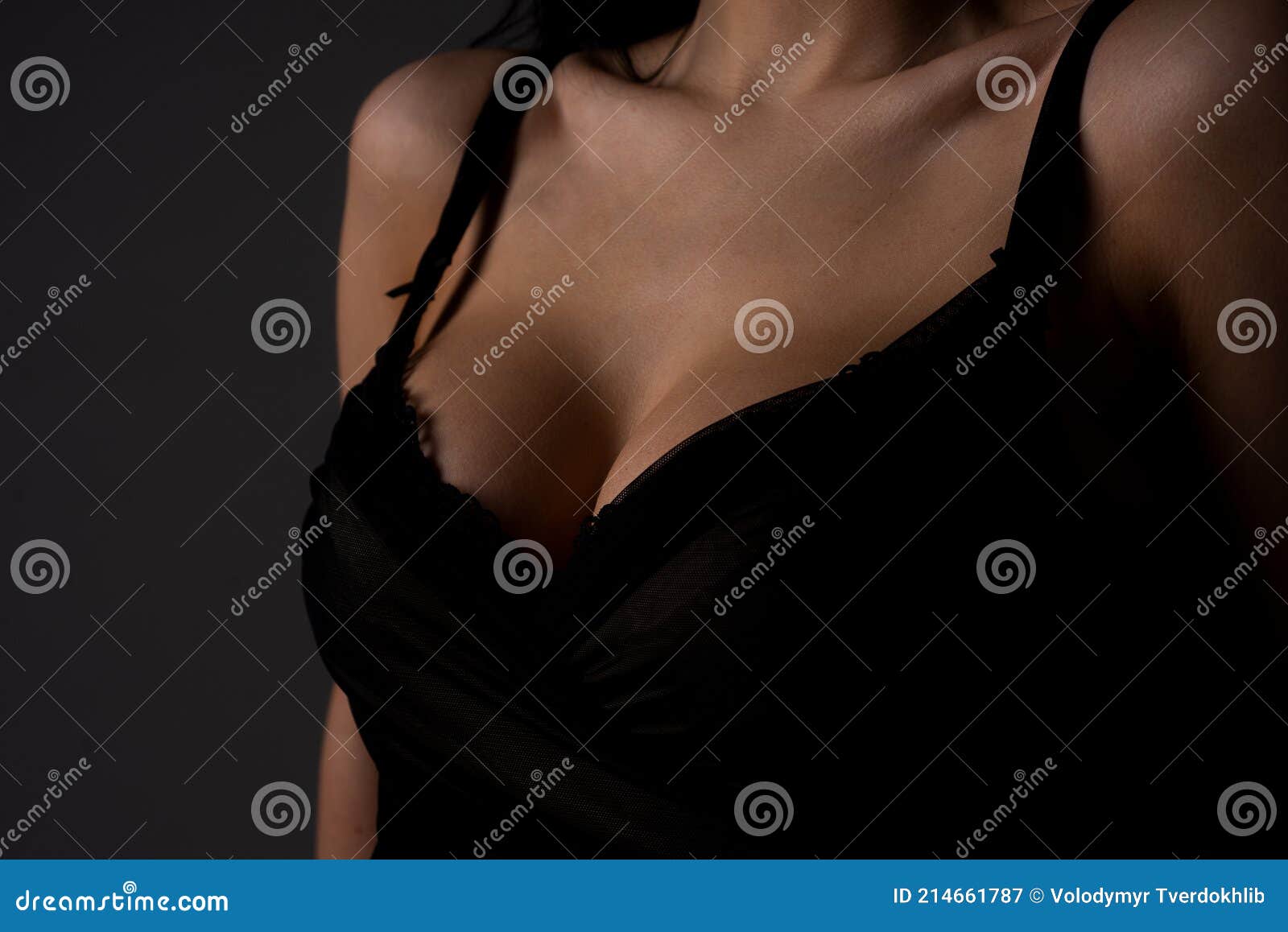 Lingerie Fit Model. Women Breasts. Breas, Boobs in Bra, Sensual Tits.  Beautiful Slim Female Body Stock Image - Image of closeup, concept:  214661787