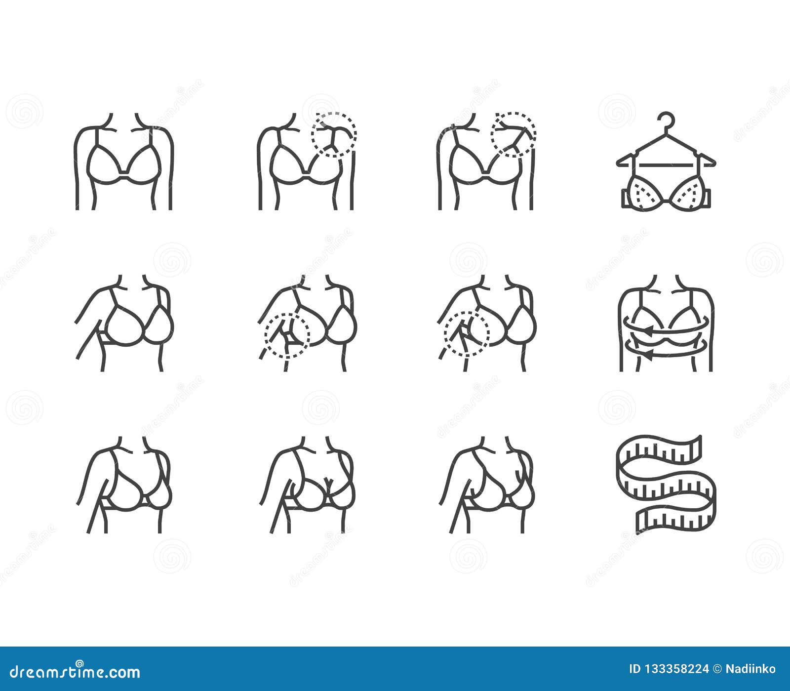 Bra Fitting Stock Illustrations – 79 Bra Fitting Stock Illustrations,  Vectors & Clipart - Dreamstime