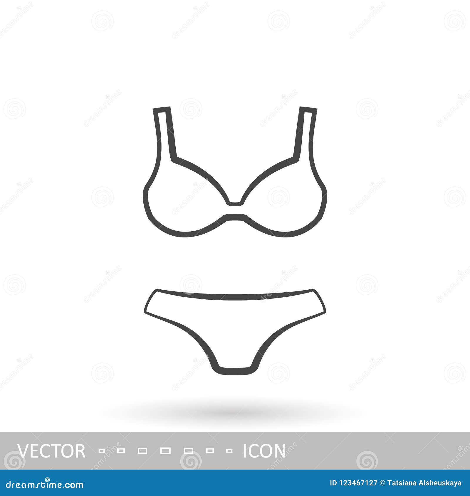 Breast Bra Icon, Cartoon Style Stock Vector - Illustration of icon,  panties: 183656003