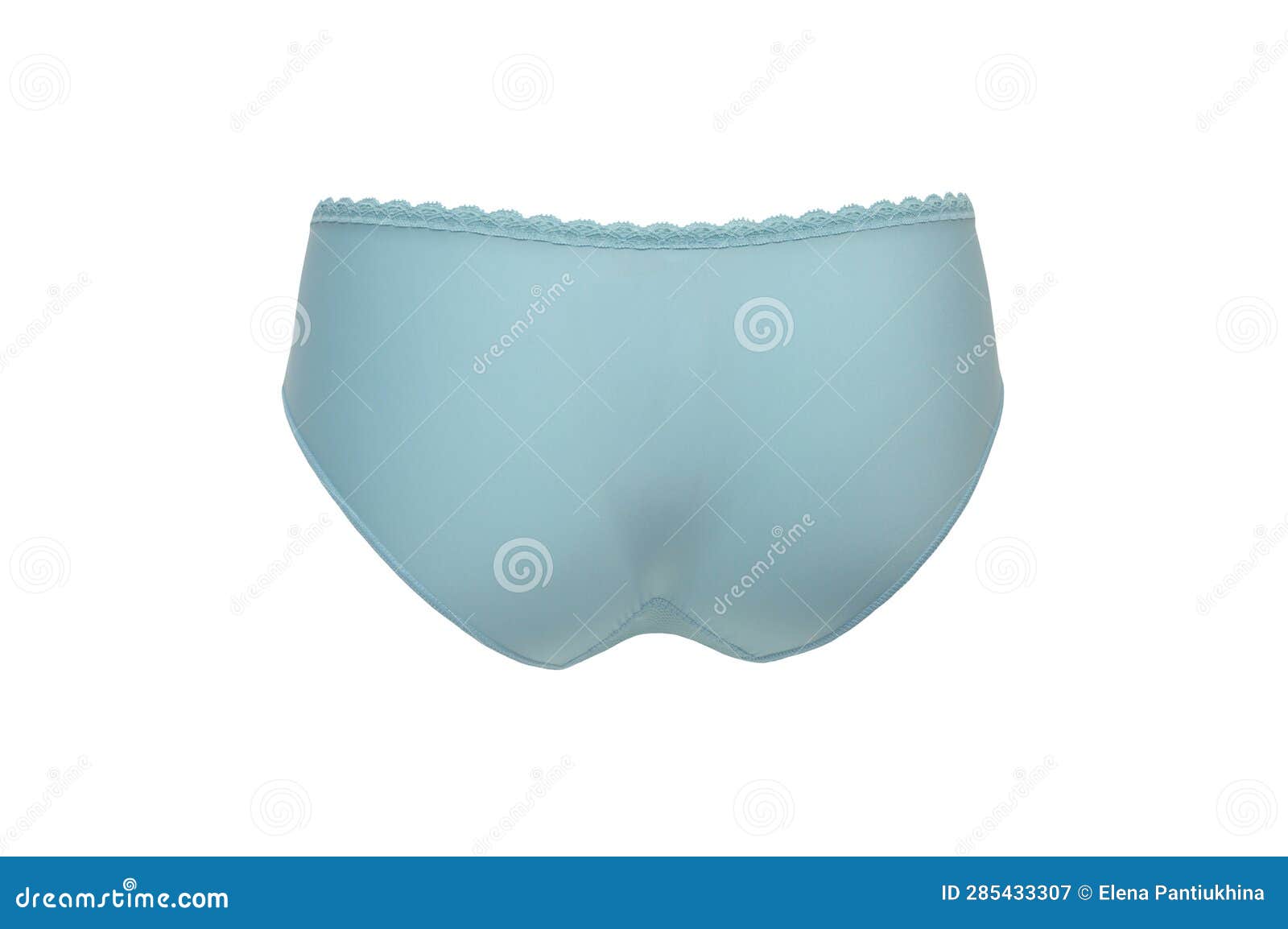 Lingerie Women S Lacy Turquoise Or Blue Panties Isolated On A White