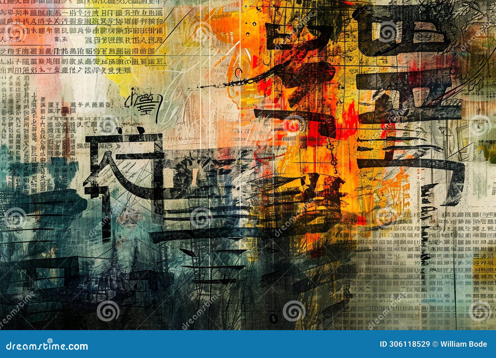 Linguistic Tapestry: Unraveling the Colors of Meaning Stock 