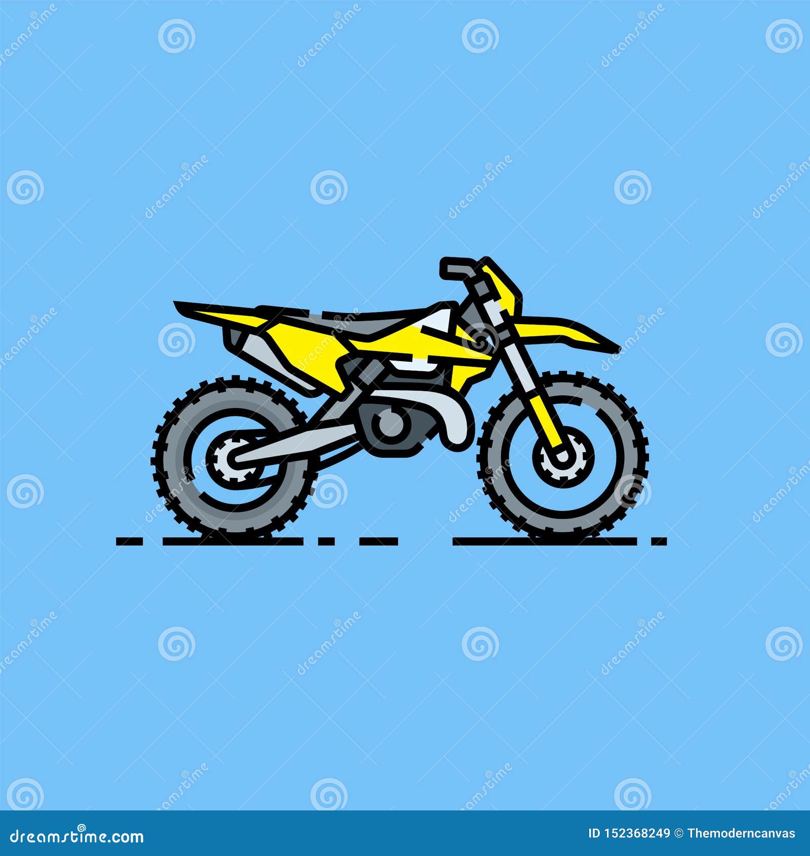 Desenho de linha única do logotipo de motocross de trilha difícil conceito  de motocicleta fora de estrada desenho de linha contínua