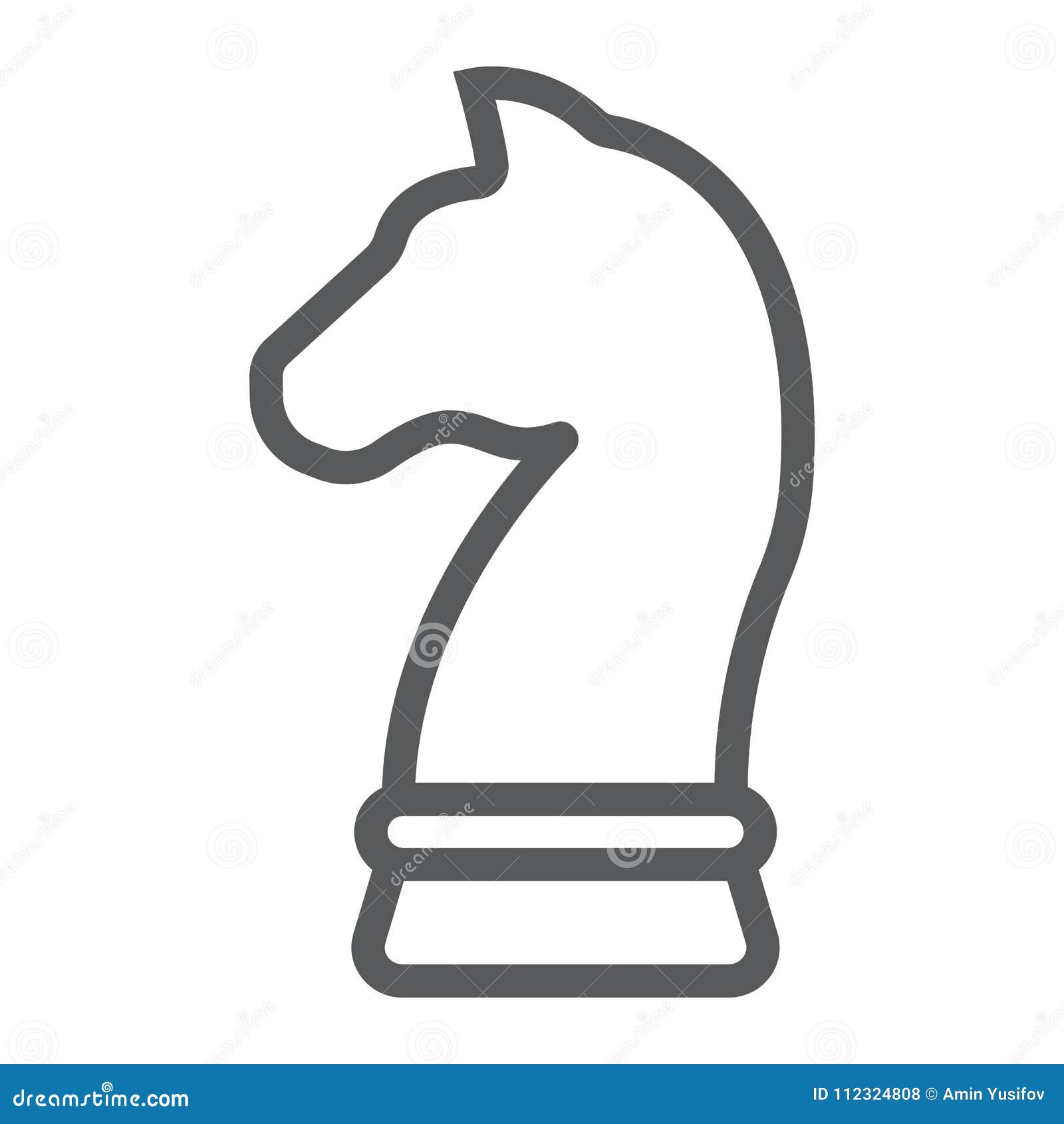 Ícone do jogo de xadrez com o símbolo do cavalo cavaleiro