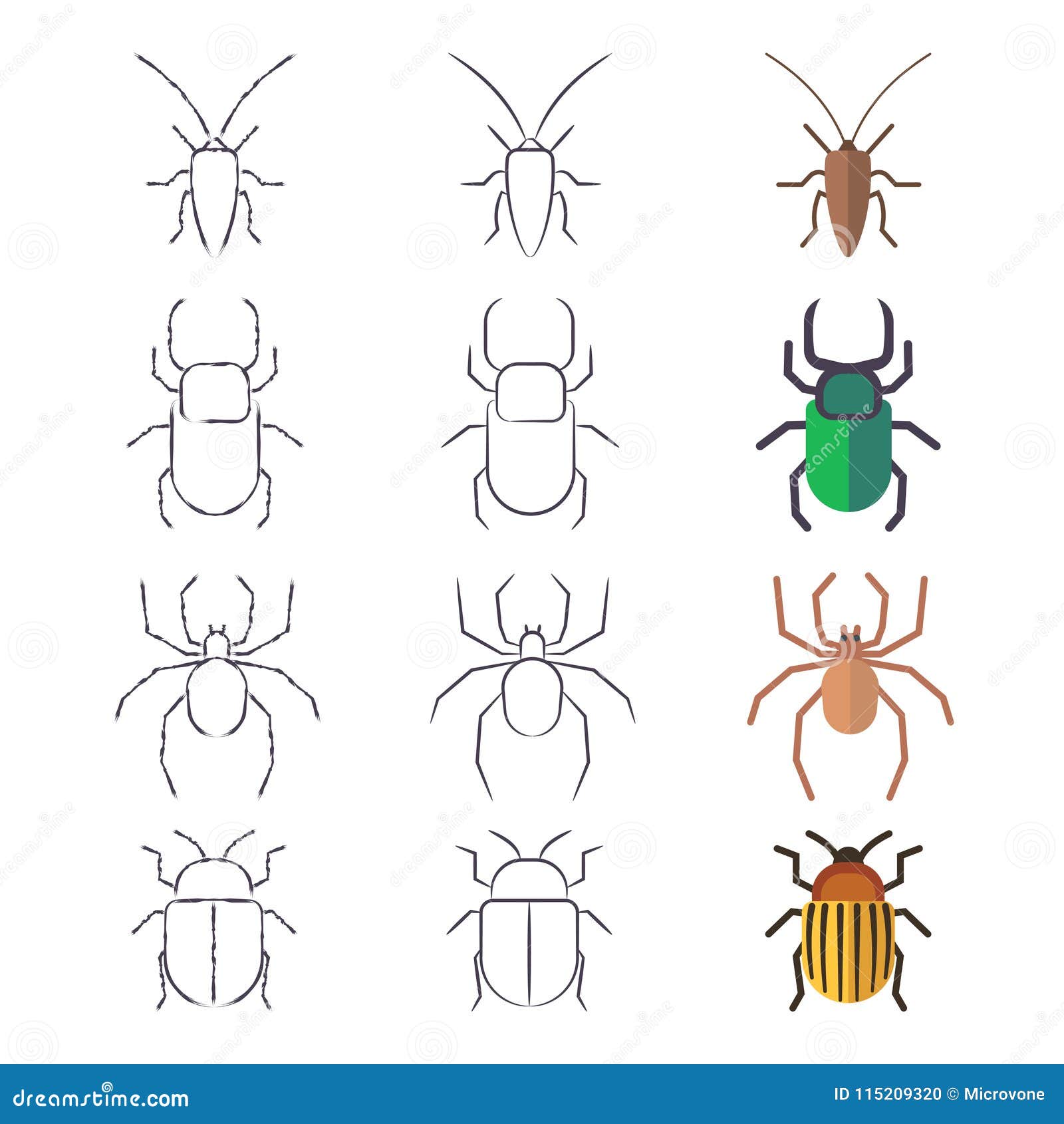 Пауков и жуков 8 штук. Поэтапное рисование таракана. Таракан карандашом для детей. Жуки рисовалки. Таракан раскраска.