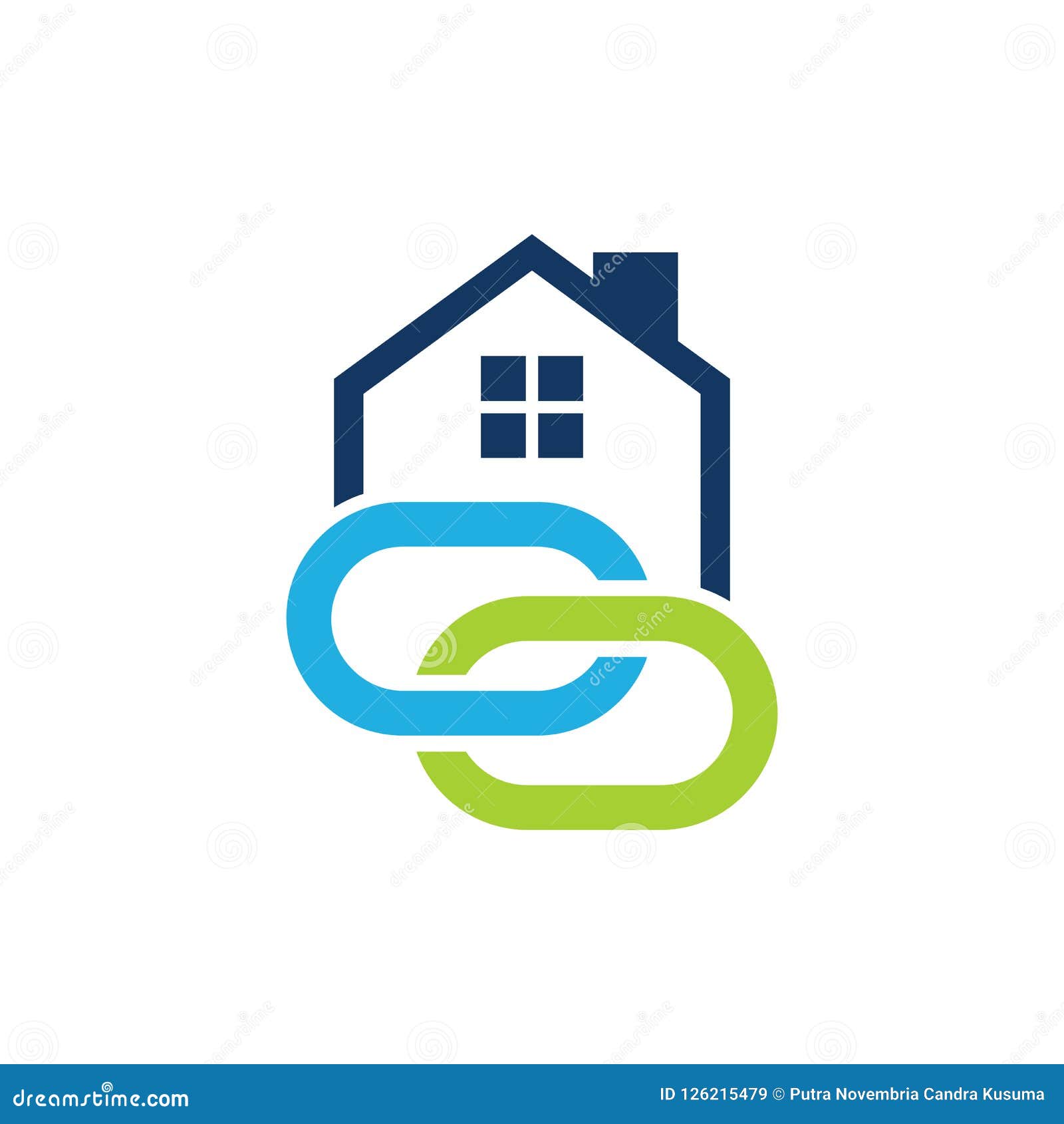 Link House Logo Icon Design Stock Illustration Illustration of estate