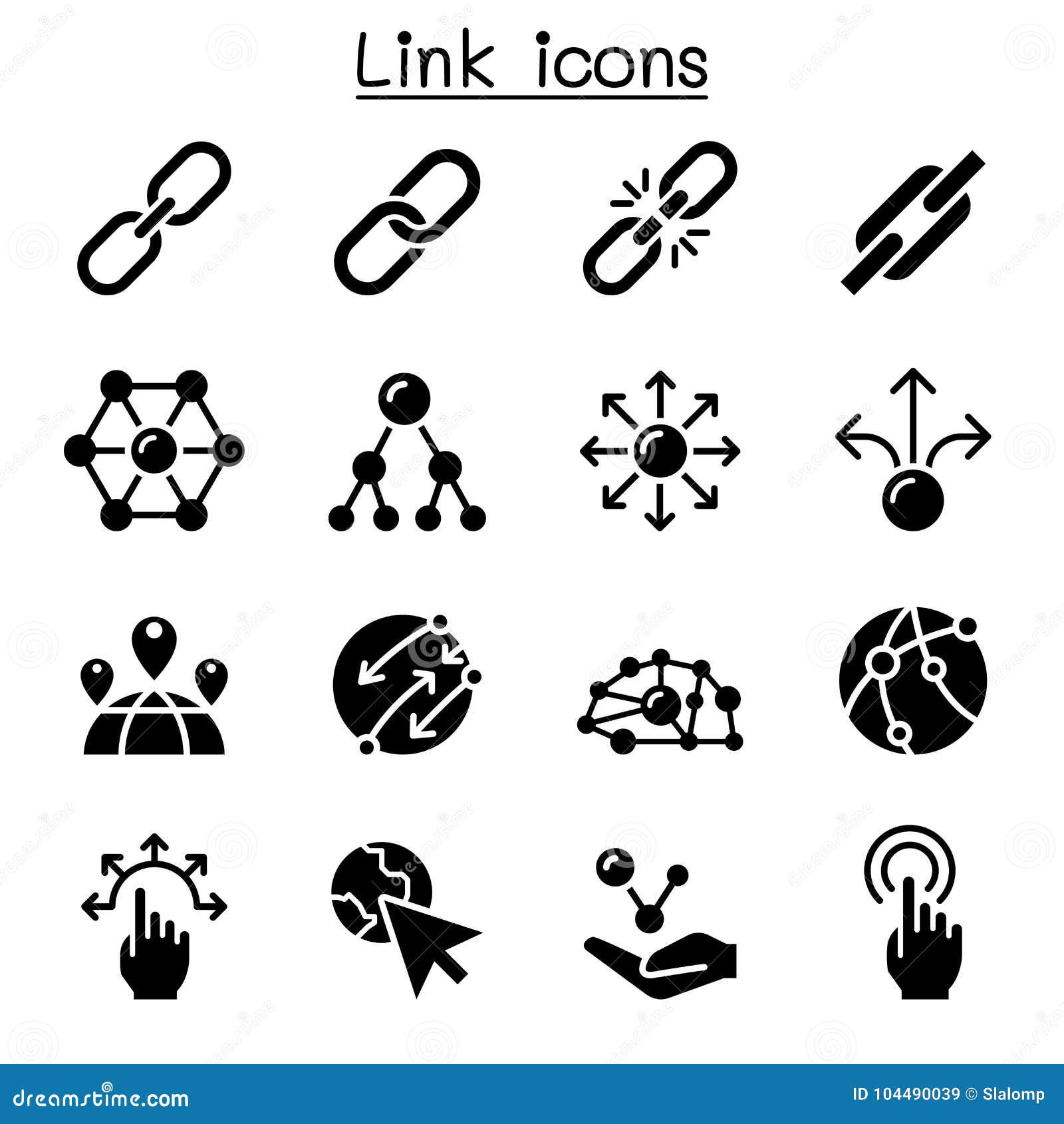 link icon set