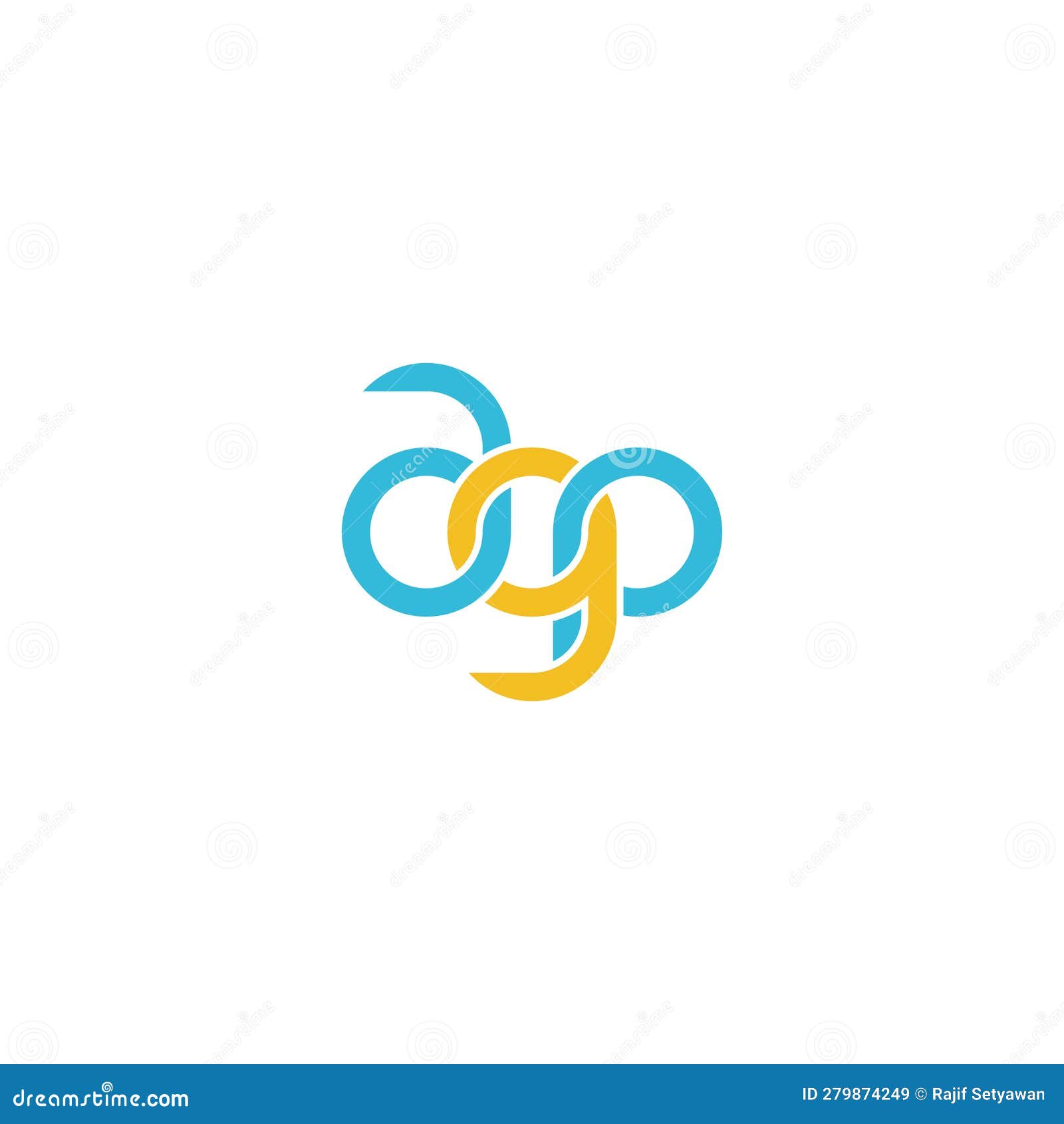 linked letters agp monogram logo 