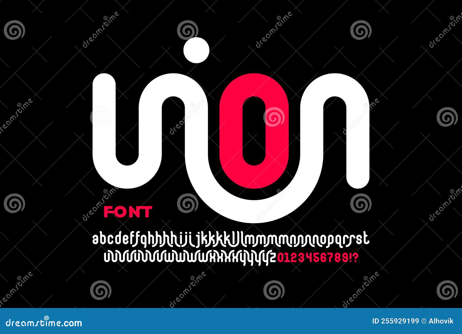 Linked letters font design stock vector illustration of letter 255929199
