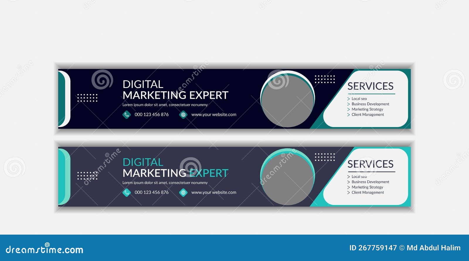 Linkedin Business Page Profile Background Banner Stock Illustration ...