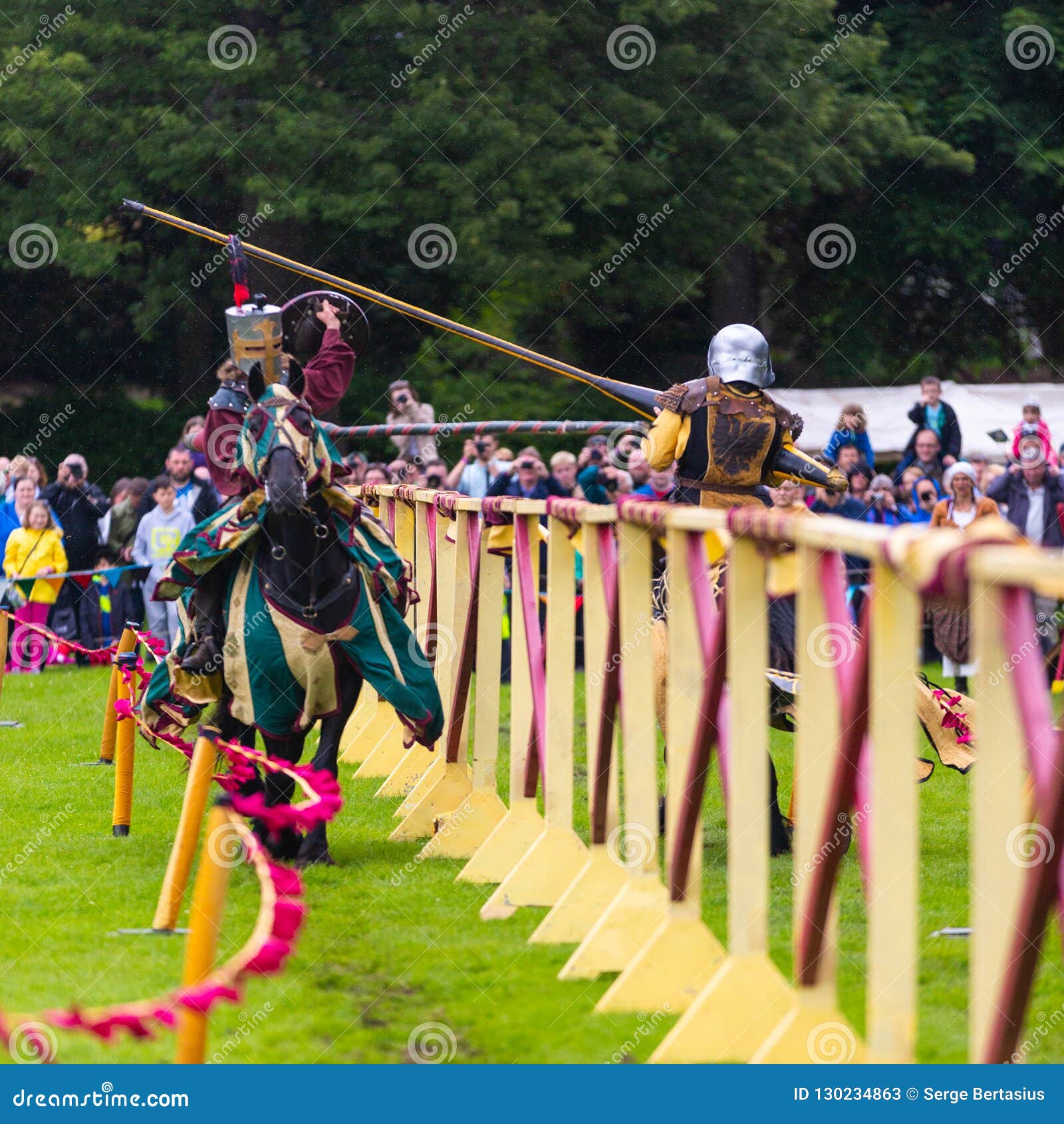 Annual Medieval Jousting Tournament at Linlithgow Palace, Scotland