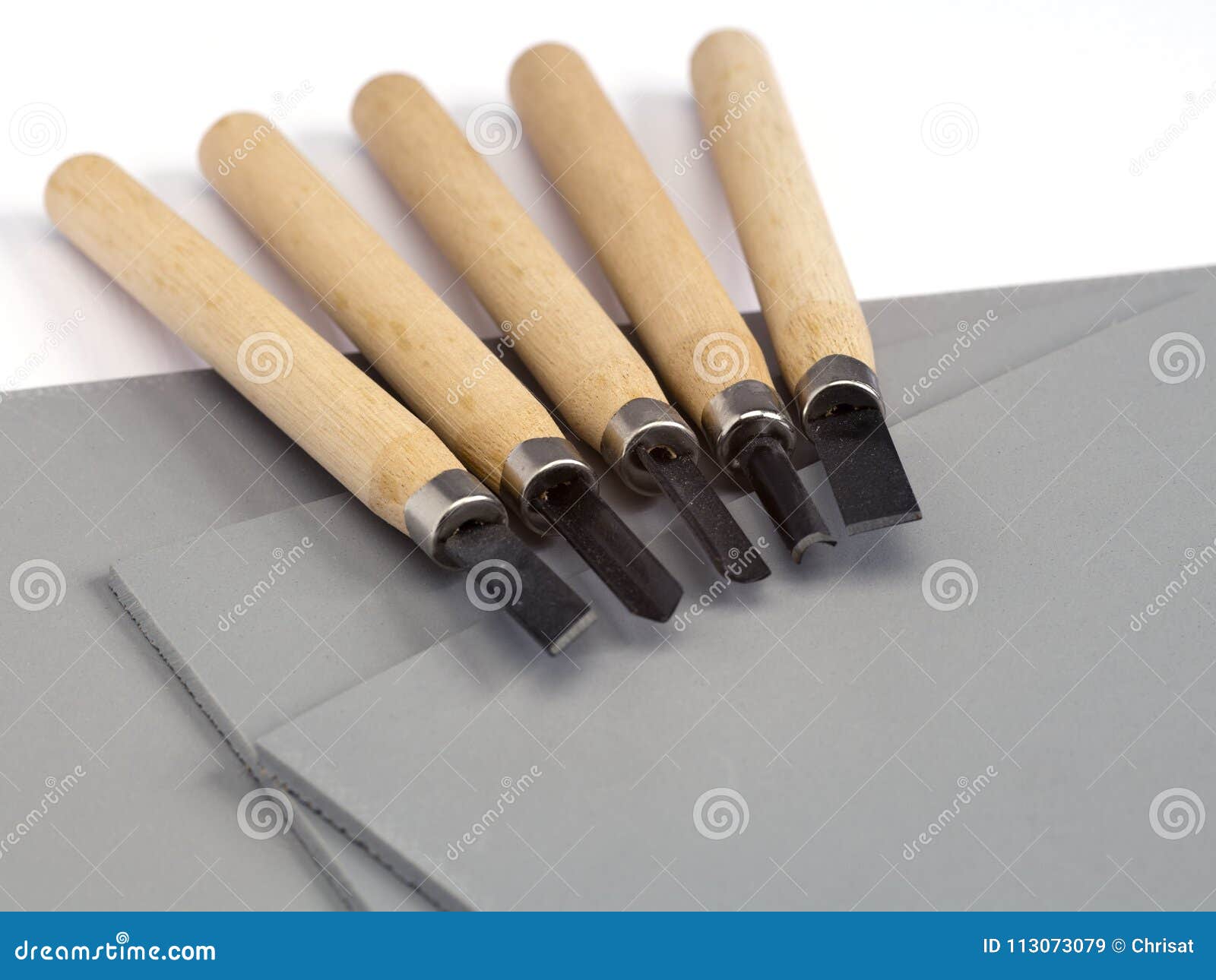 Linocut Materials and Tools Stock Image - Image of background, arts:  113073079