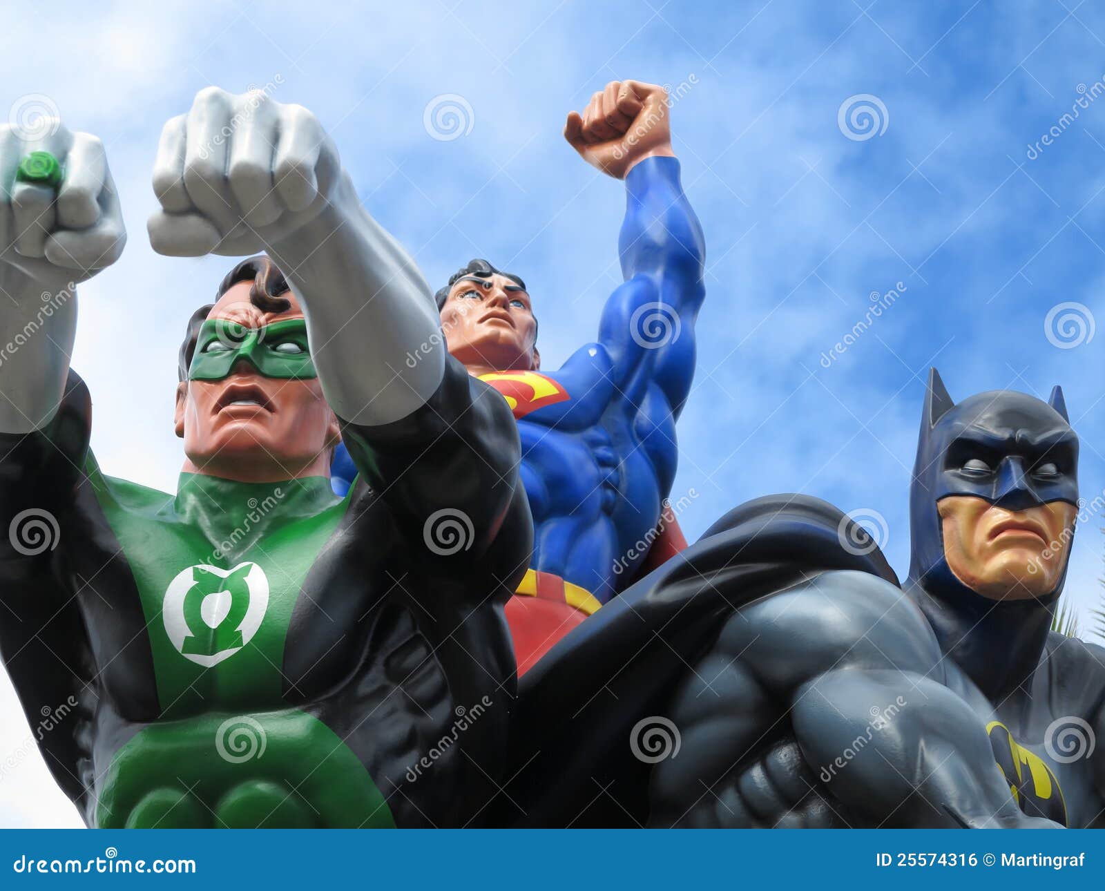 Linterna, Supermán Y Batman Verdes Foto editorial Imagen de campeones