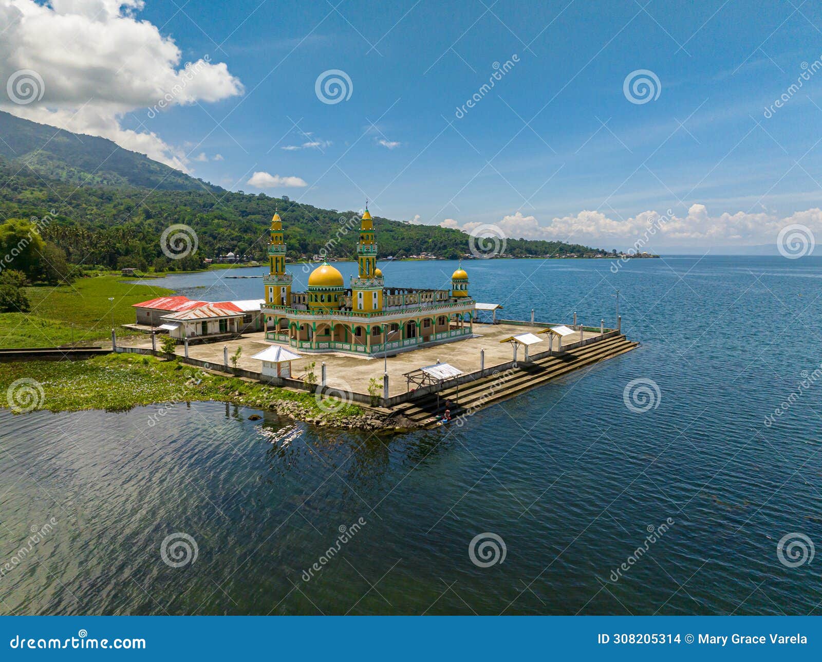 linuk masjid and lake lanao in lanao del sur. philippines.