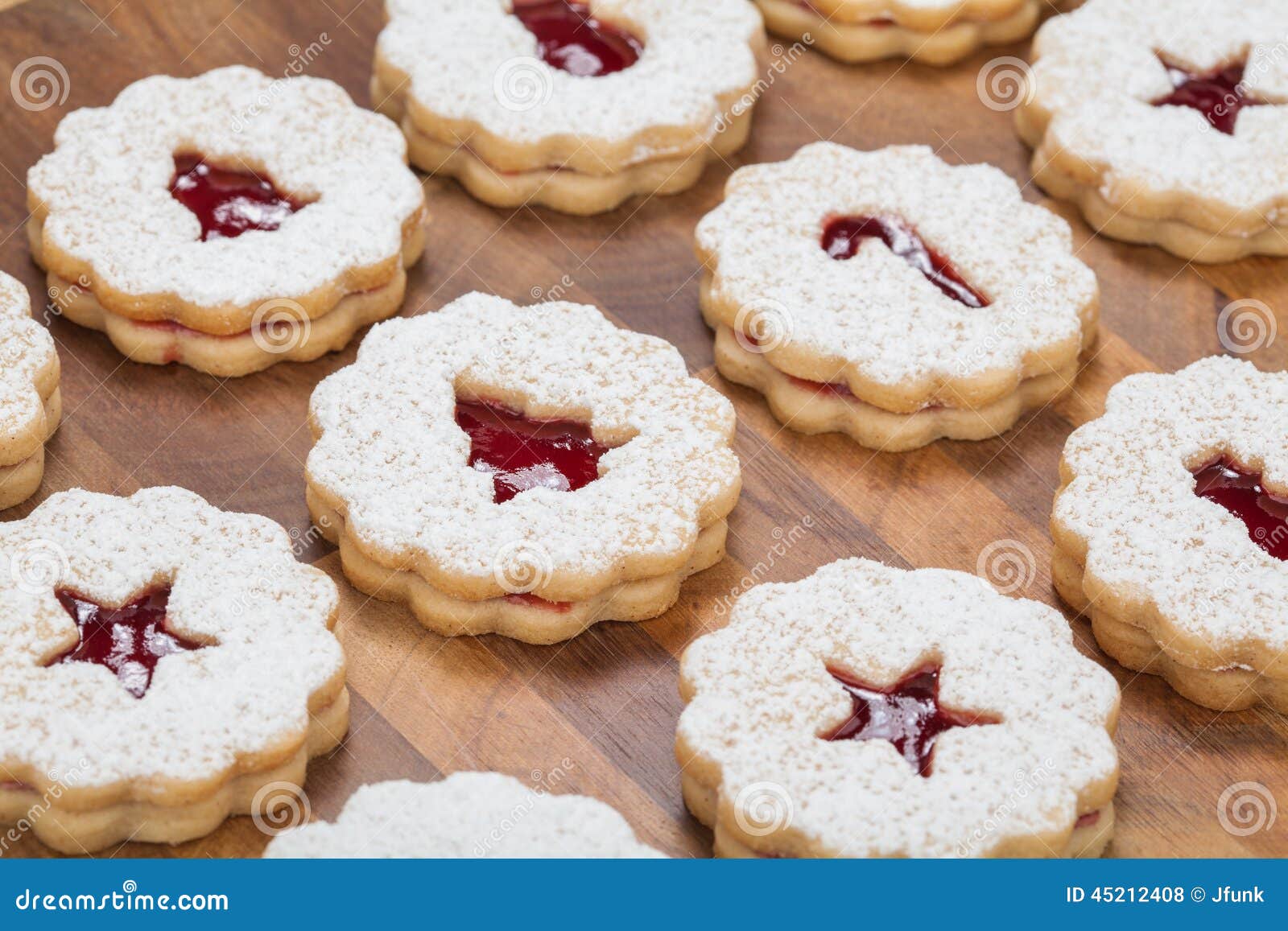 Linzer Cookies stock photo. Image of cookies, raspberry ...
