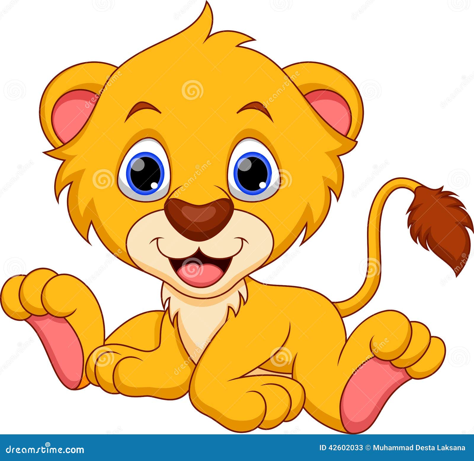 Lion cartoon stock illustration. Illustration of coming 42602033