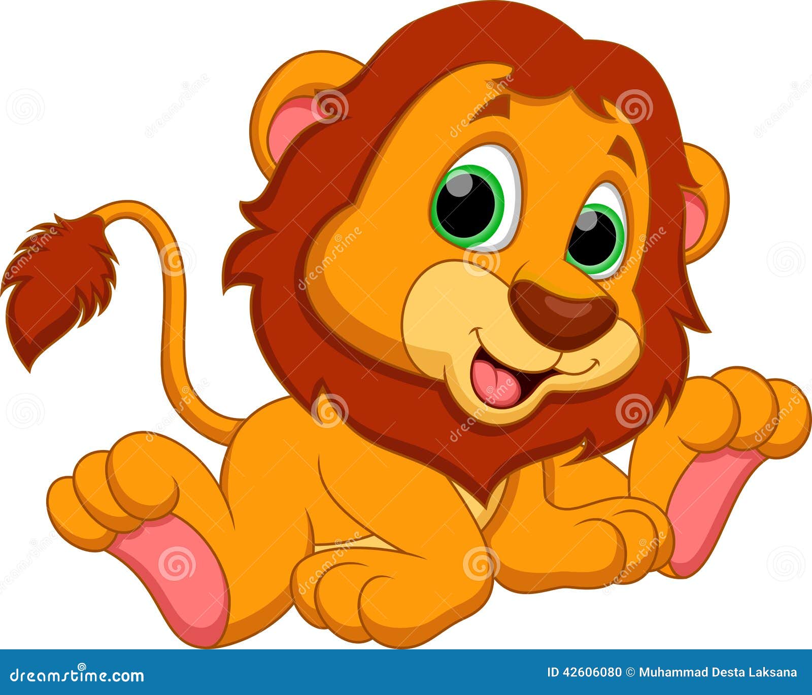 Lion cartoon stock illustration. Illustration of graphic - 42606080