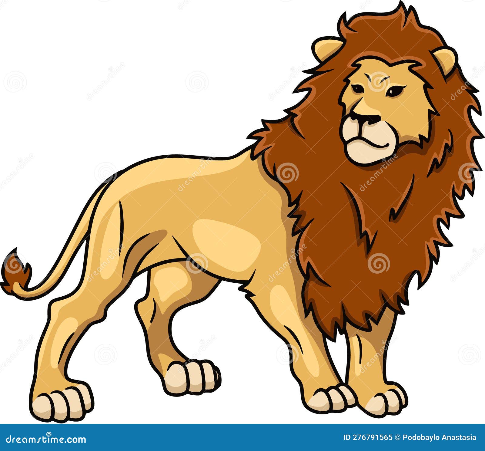 Lion clipart vector stock vector. Illustration of layers - 276791565